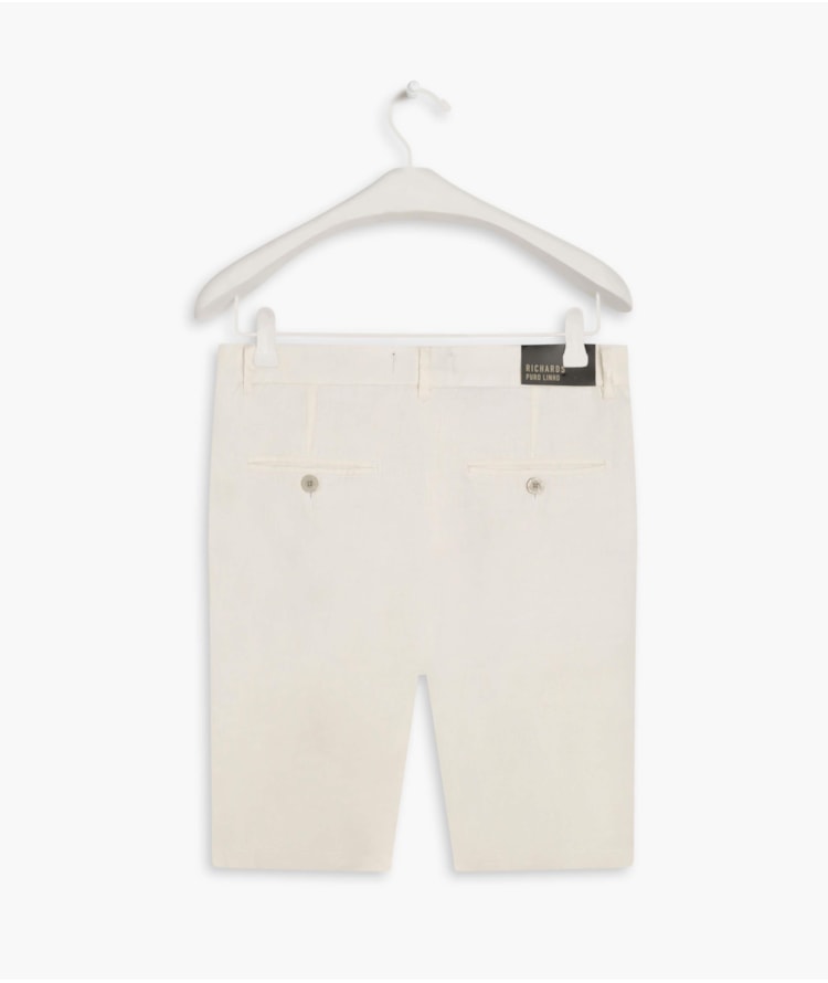 Bermuda  Puro Linho Chino Li Branco
