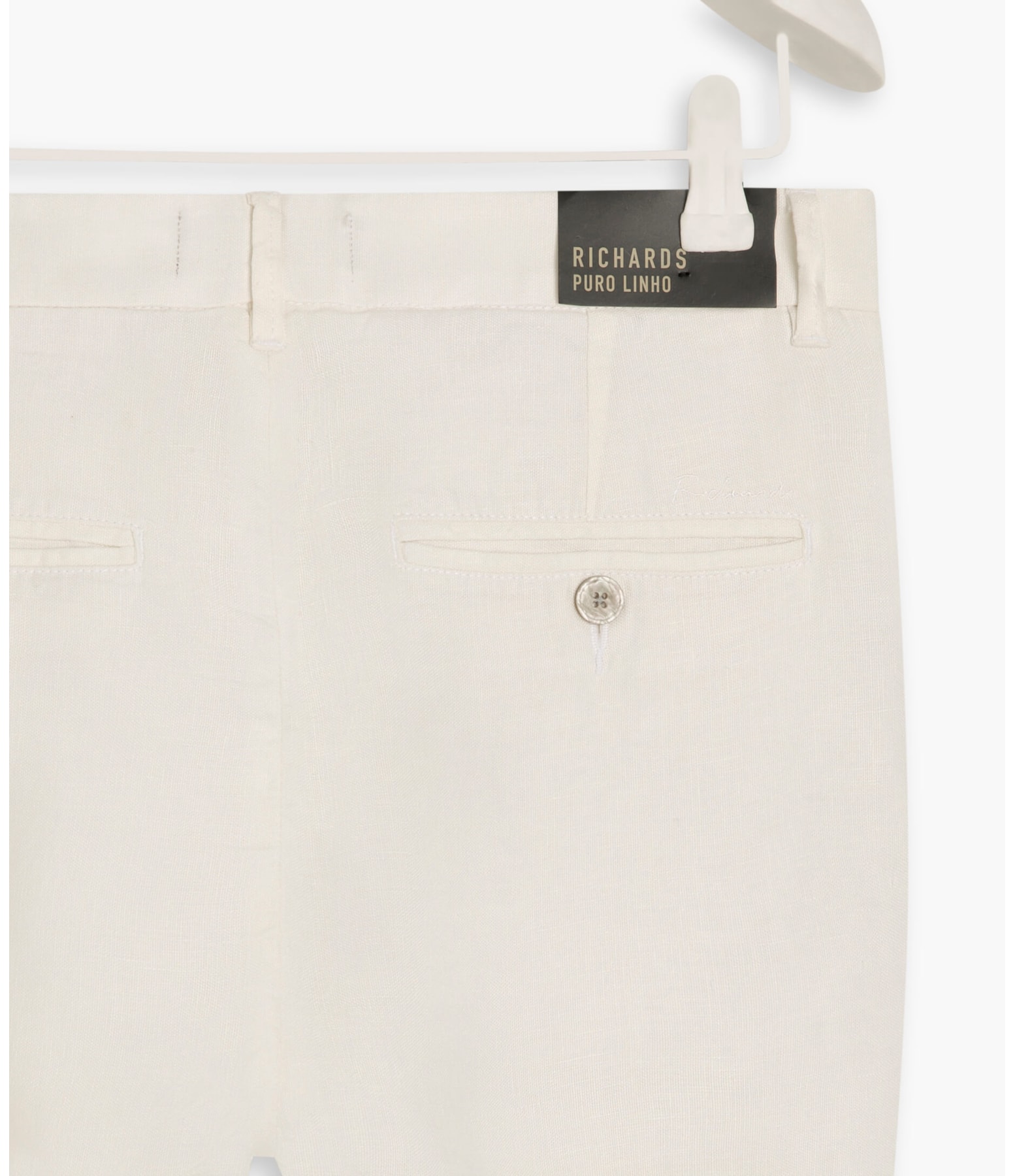 Bermuda  Puro Linho Chino Li Branco