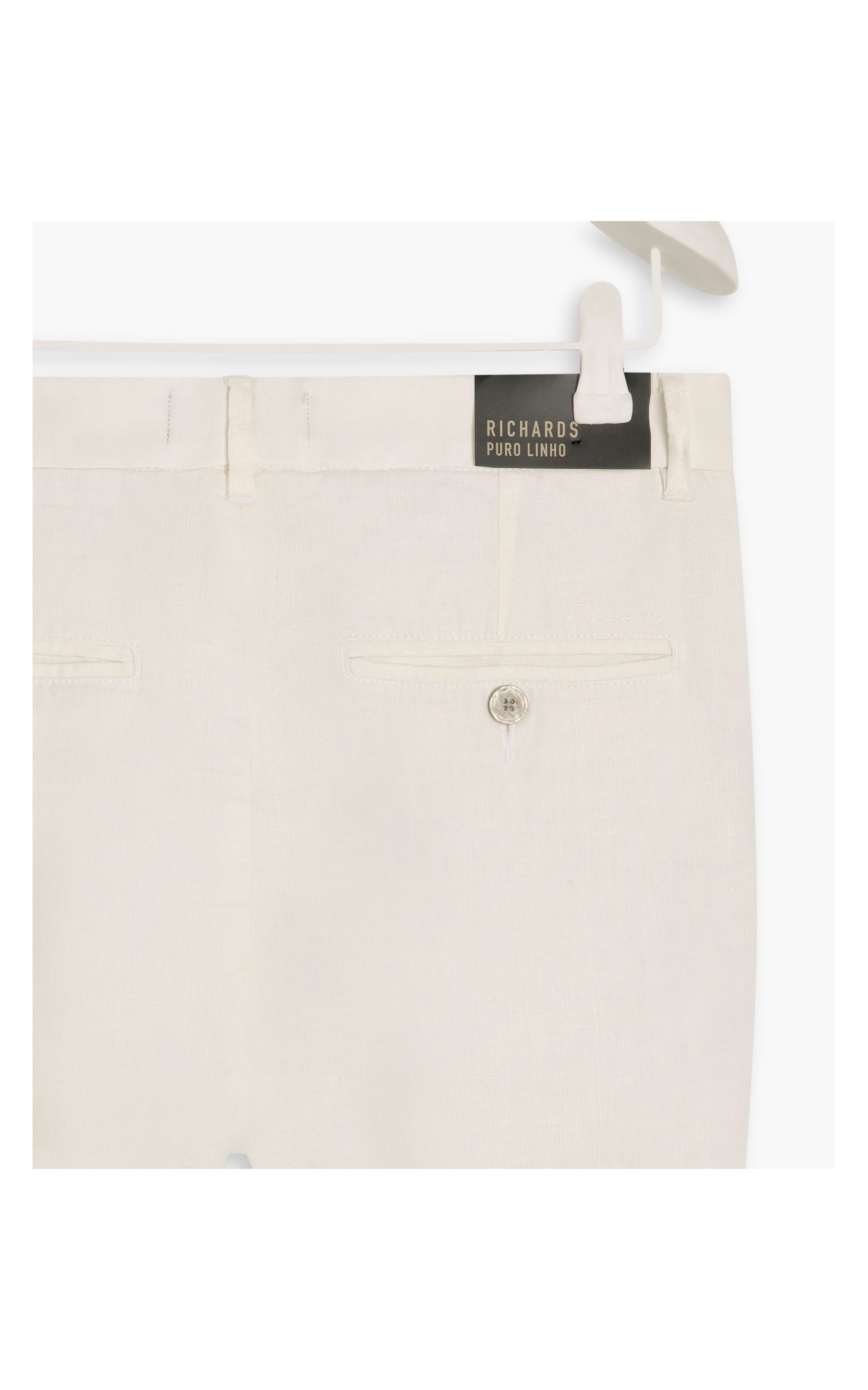 Bermuda  Puro Linho Chino Li Branco