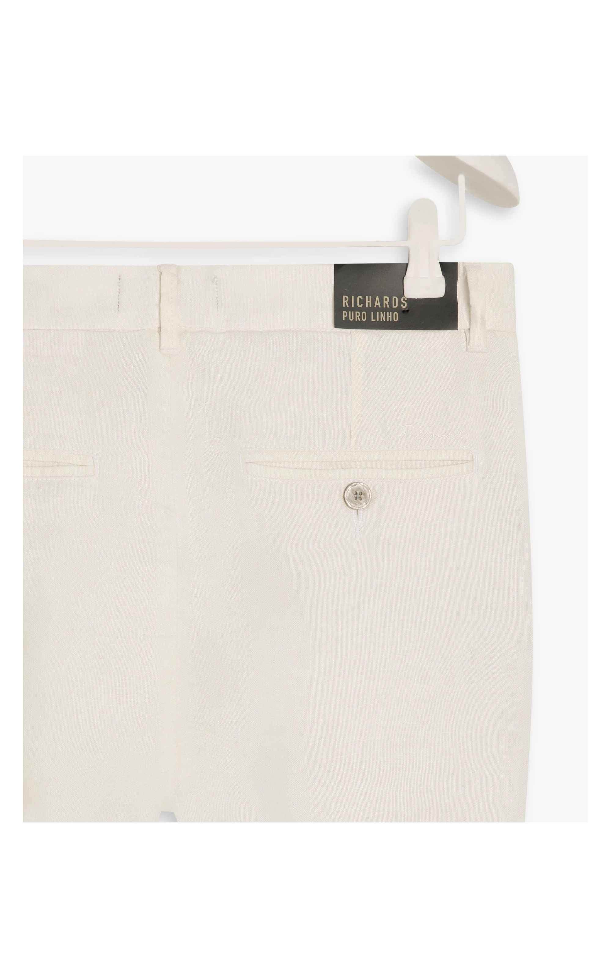 Bermuda  Puro Linho Chino Li Branco