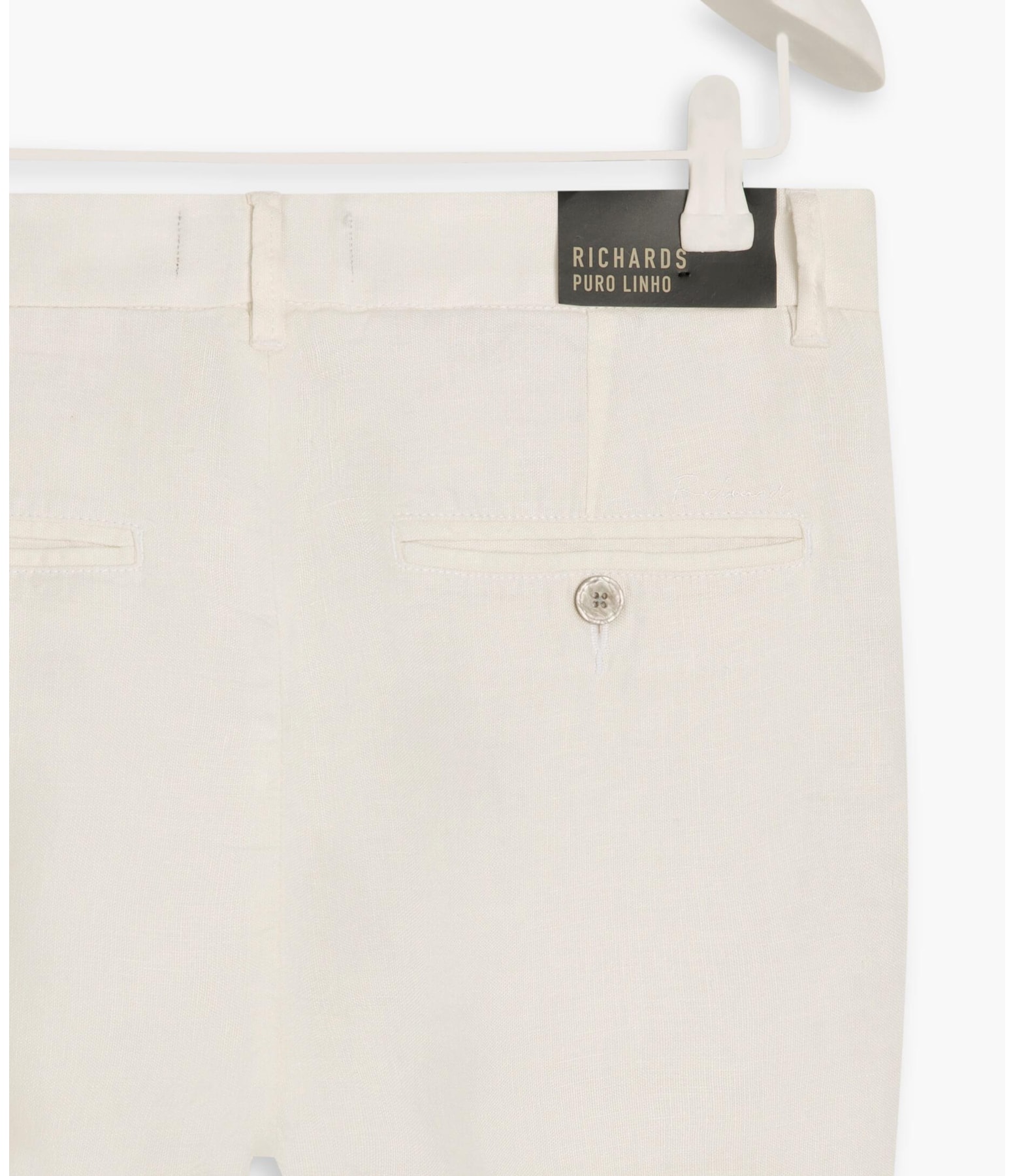 Bermuda  Puro Linho Chino Li Branco