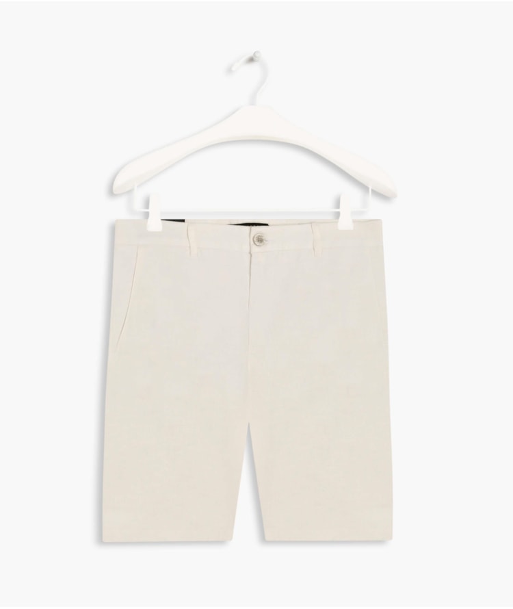 Bermuda  Puro Linho Chino Li Branco