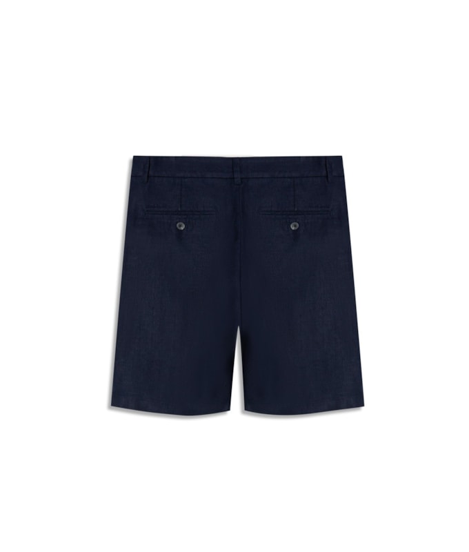 Bermuda  Puro Linho Chino Li Dark Navy