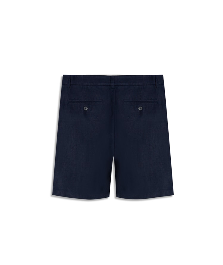 Bermuda  Puro Linho Chino Li Dark Navy