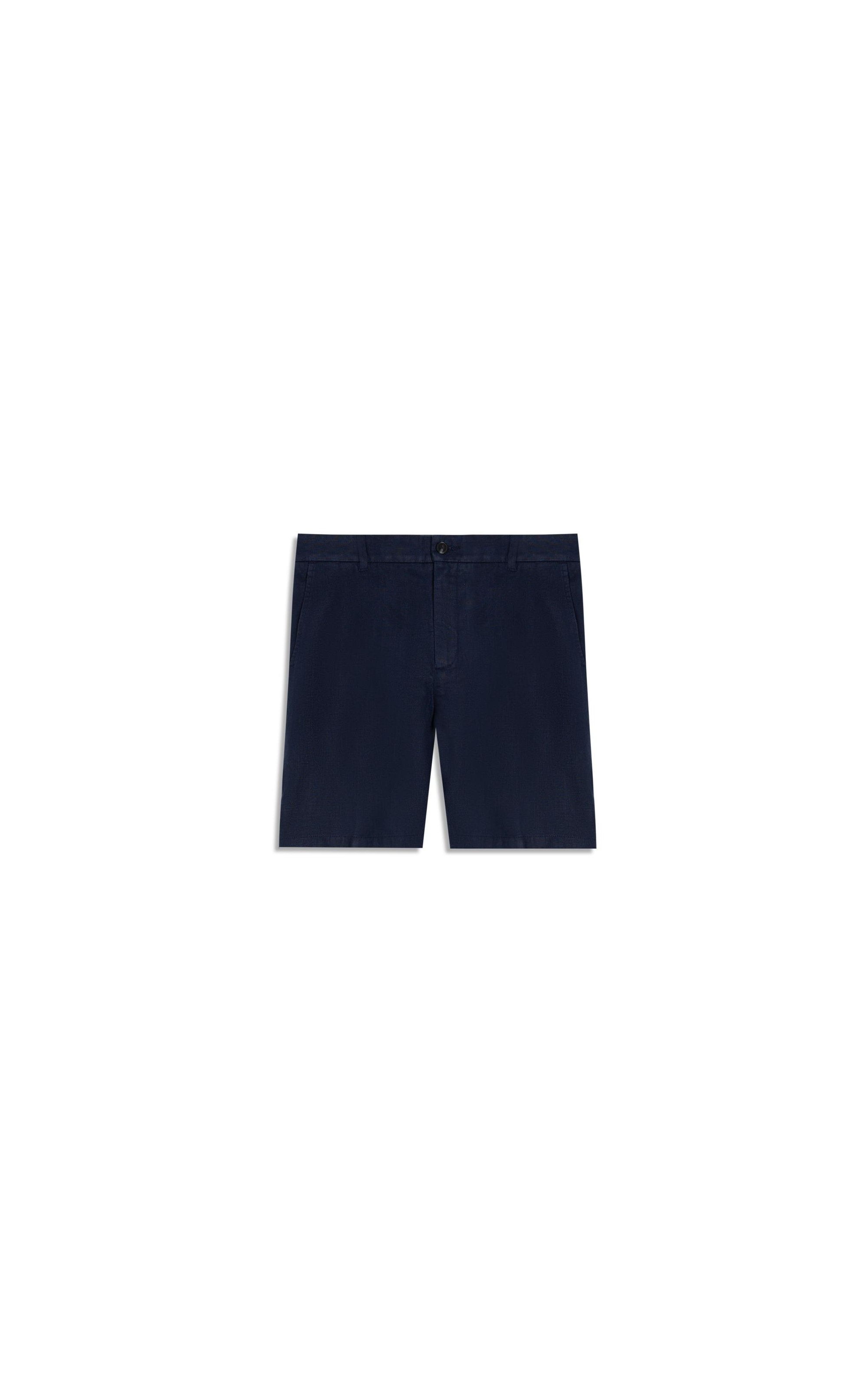 Bermuda  Puro Linho Chino Li Dark Navy
