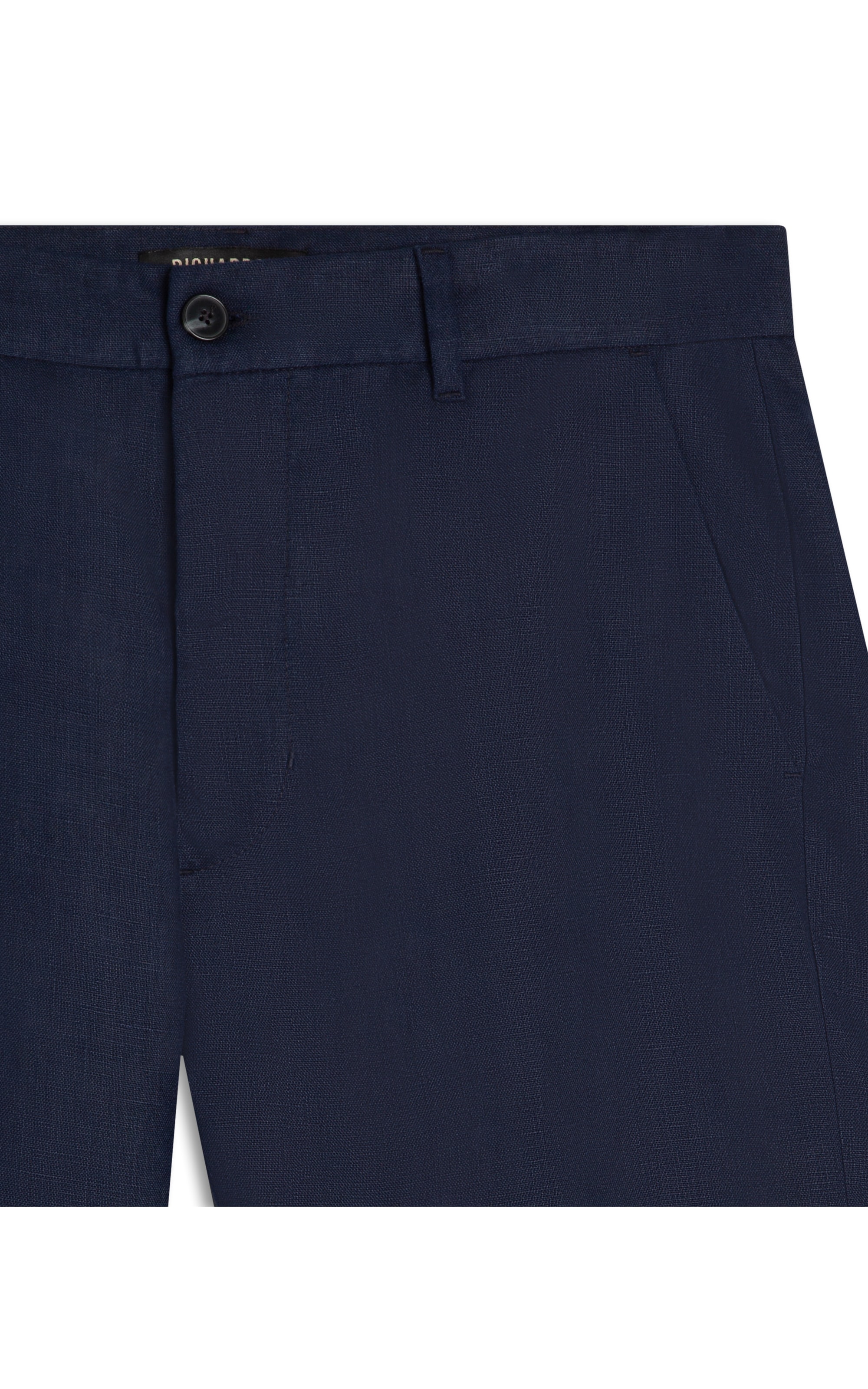 Bermuda Puro Linho Chino Lift Uni Marinho