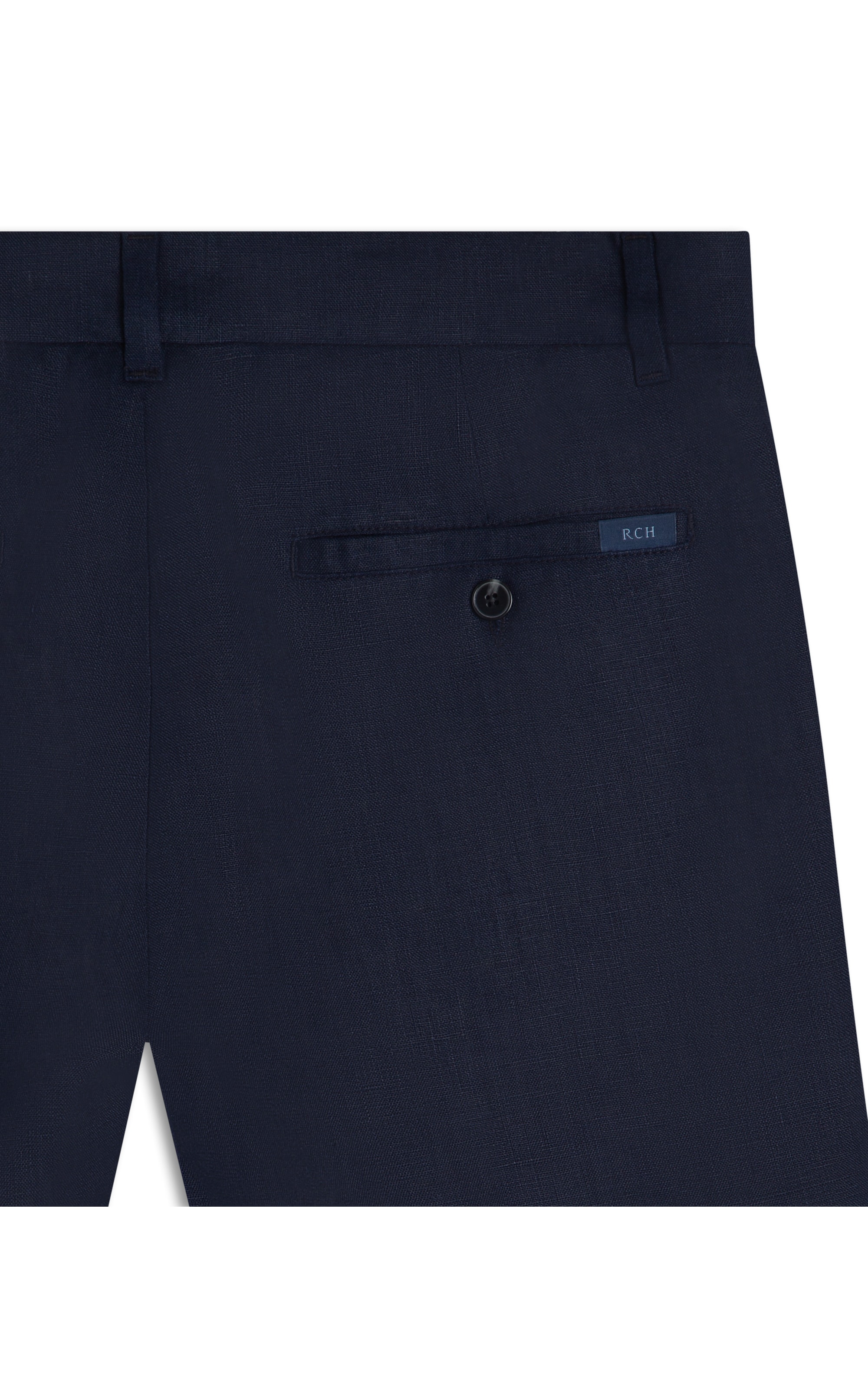 Bermuda Puro Linho Chino Lift Uni Marinho