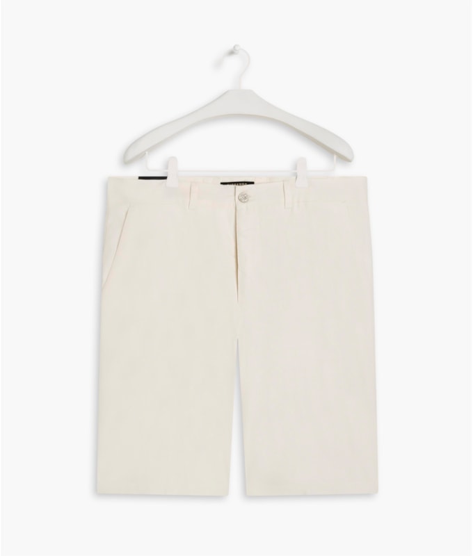 Bermuda  Puro Linho Chino Linsar Branco