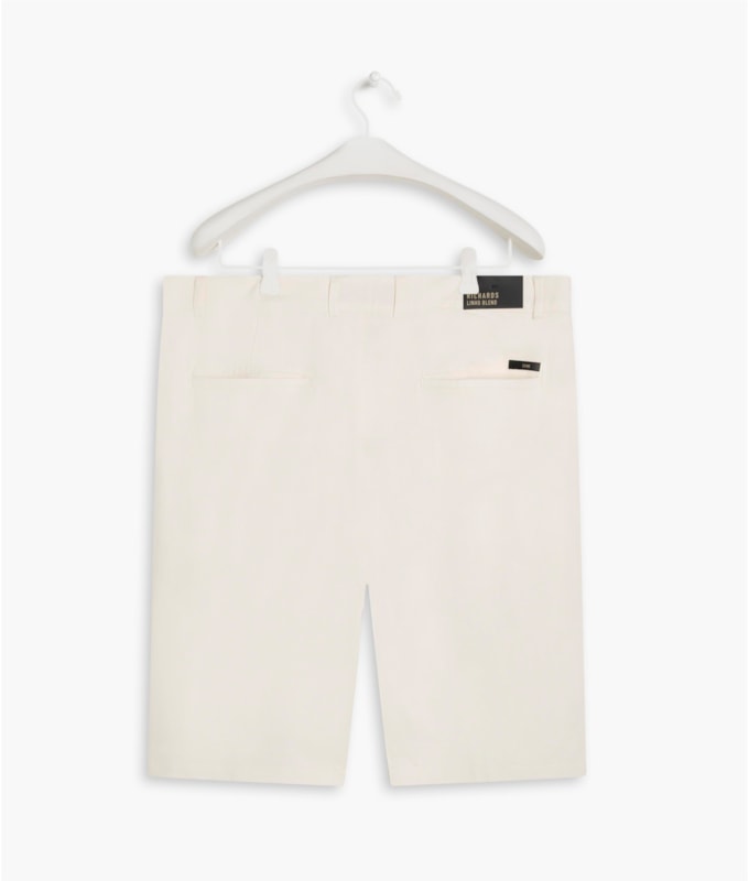 Bermuda  Puro Linho Chino Linsar Branco
