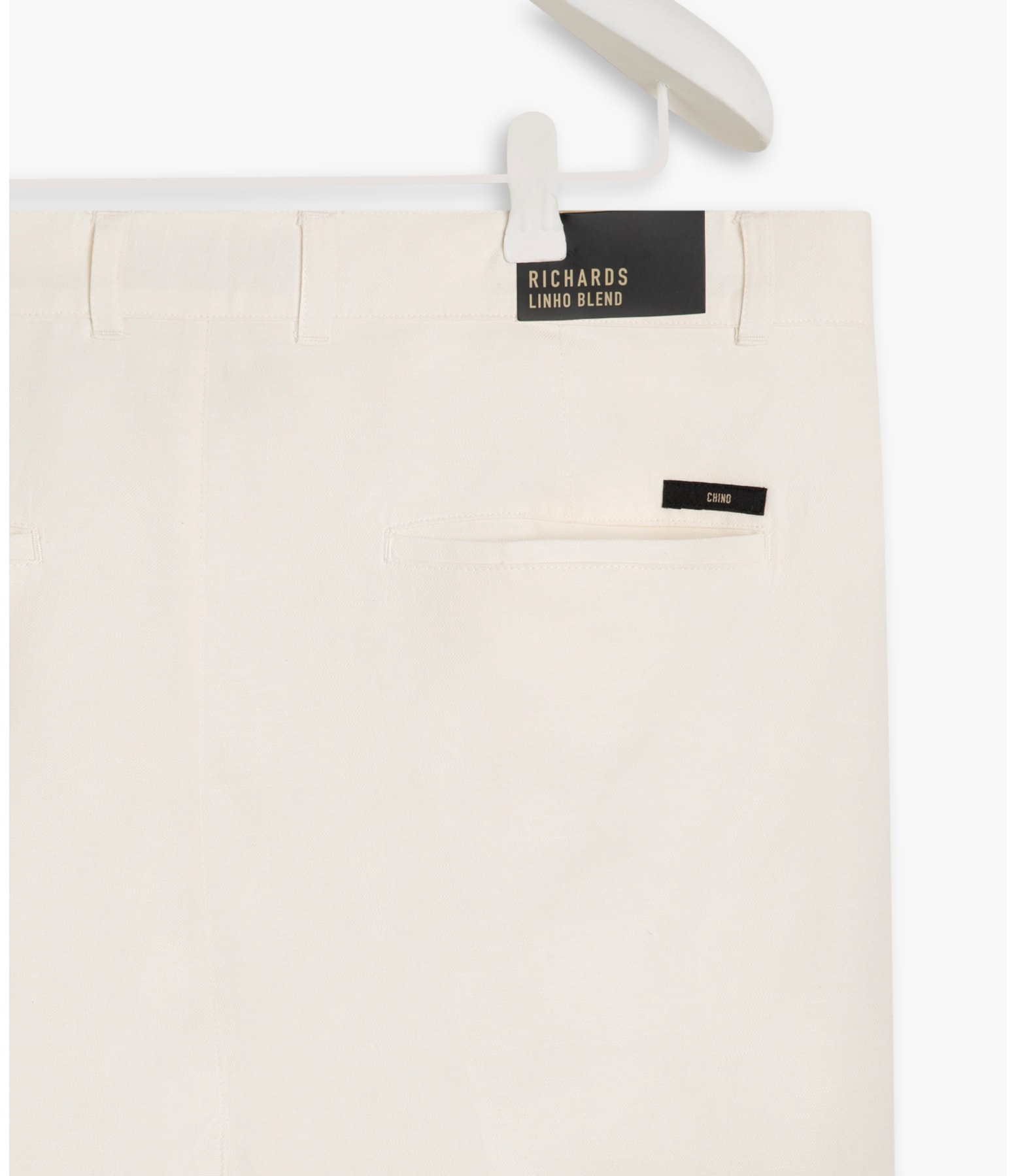 Bermuda  Puro Linho Chino Linsar Branco