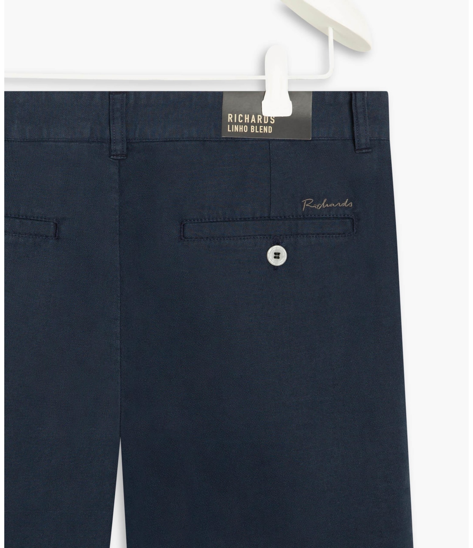 Bermuda  Puro Linho Chino Linsar Dark Navy