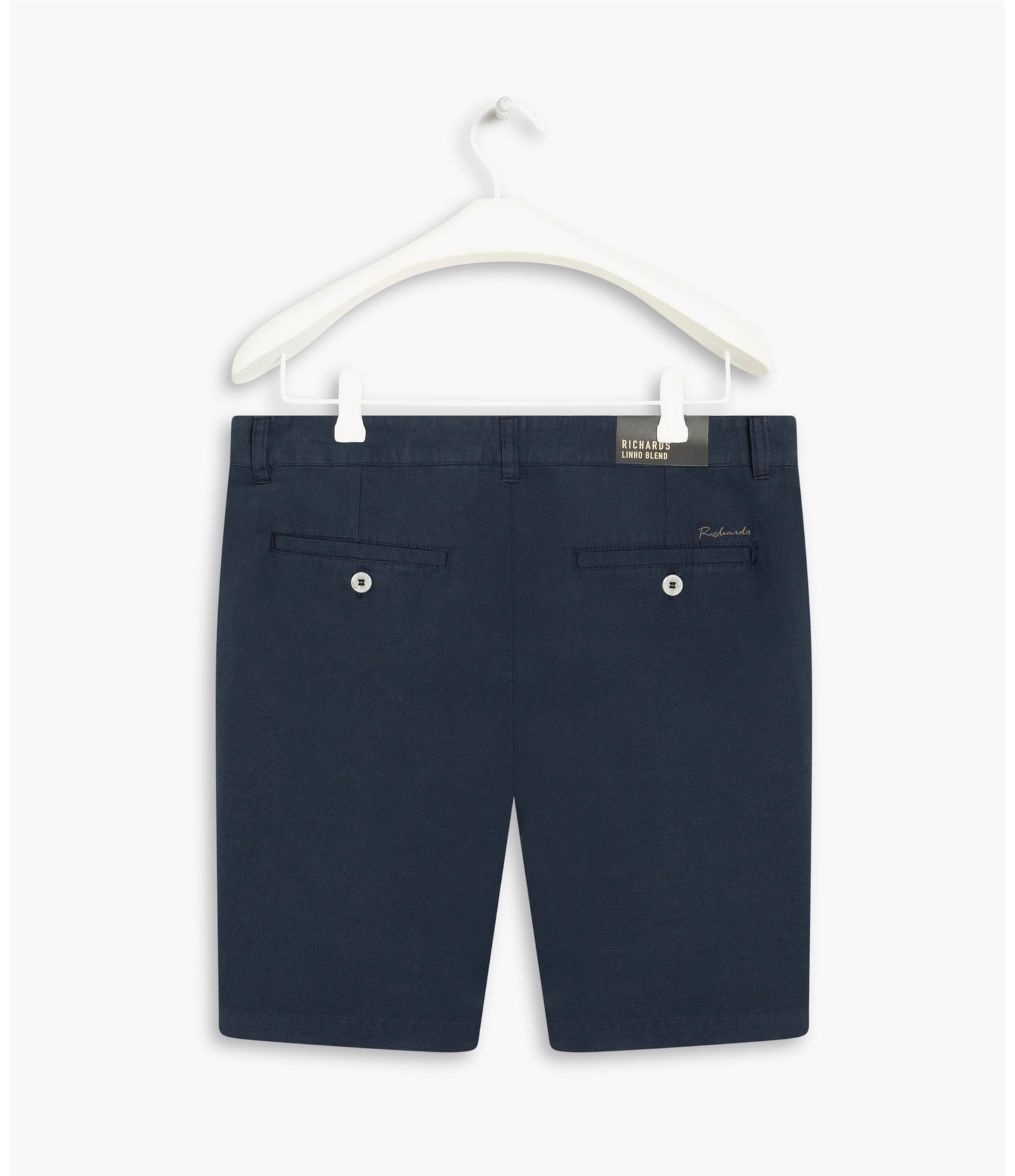 Bermuda  Puro Linho Chino Linsar Dark Navy