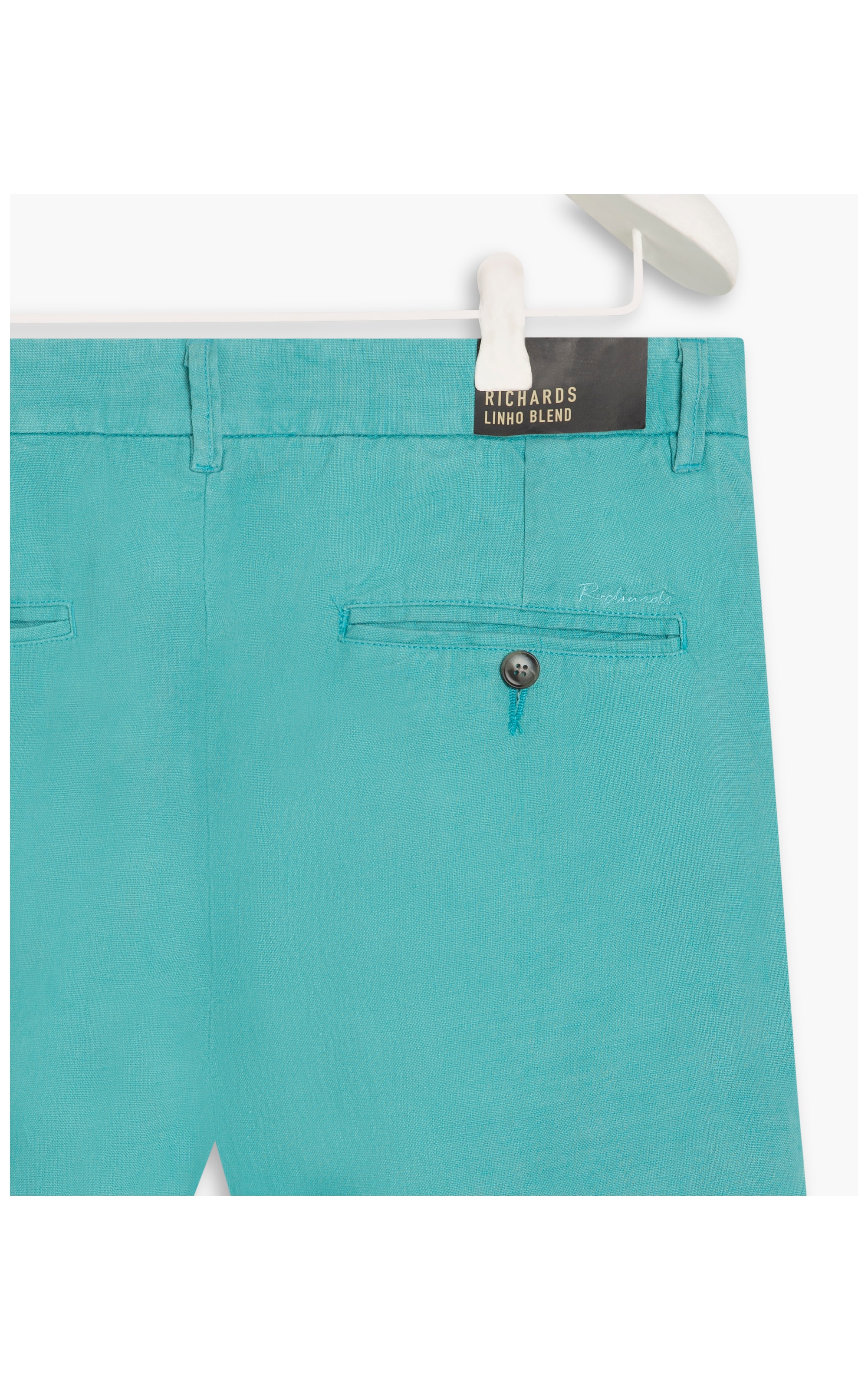 Bermuda  Puro Linho Chino Santorini Azul Jeans