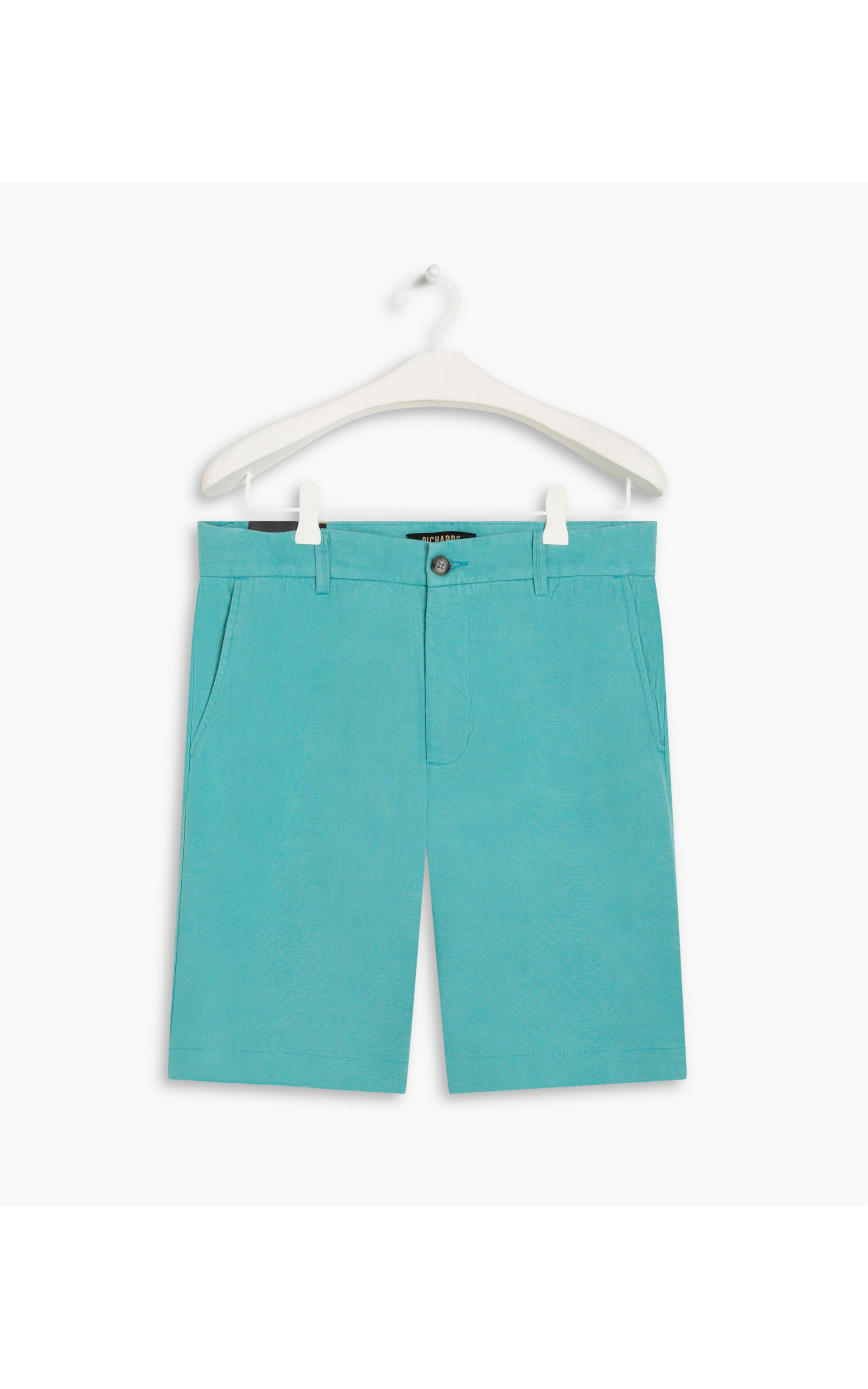 Bermuda  Puro Linho Chino Santorini Azul Jeans