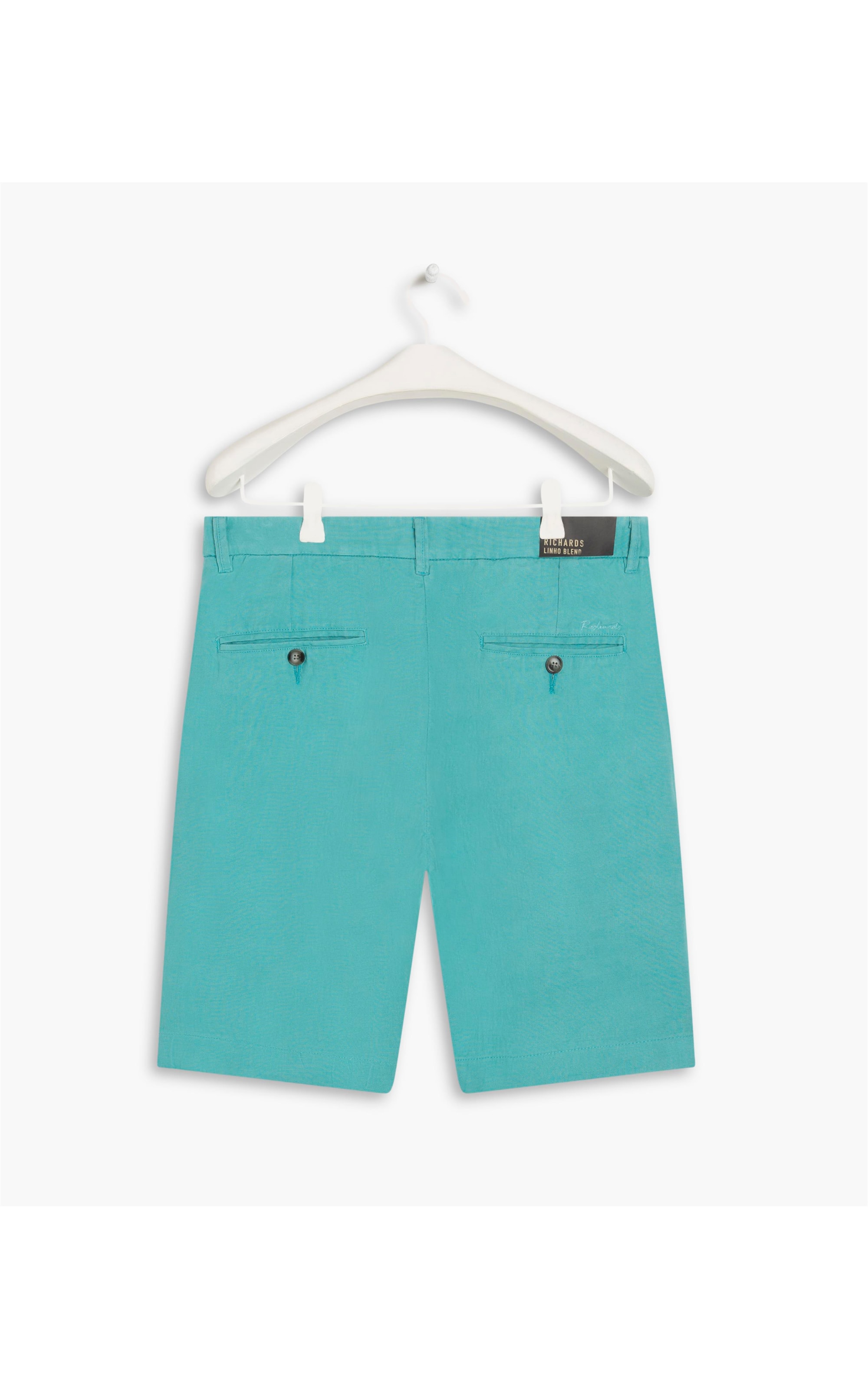 Bermuda  Puro Linho Chino Santorini Azul Jeans