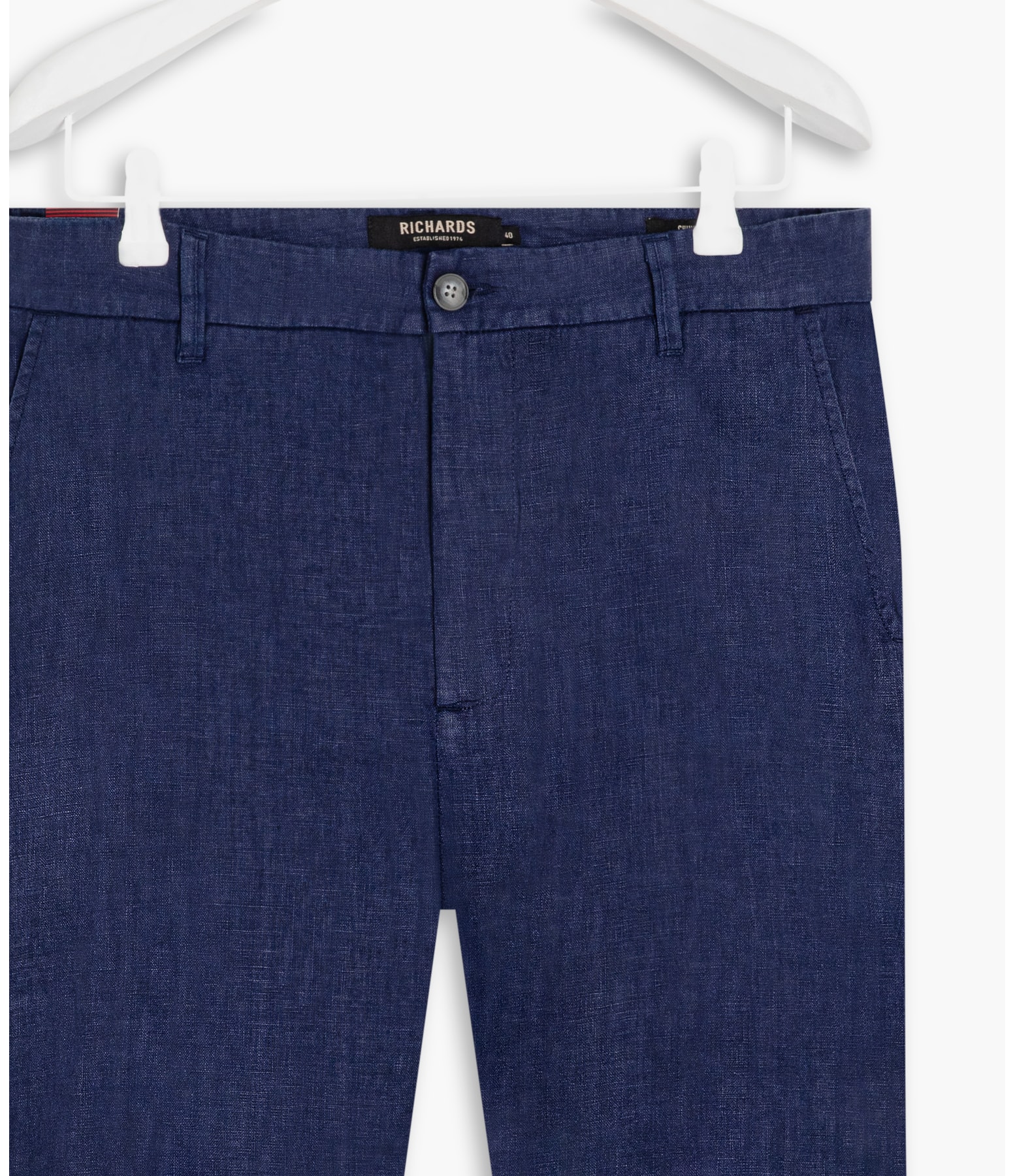 Bermuda  Puro Linho Chino Santorini Dark Navy