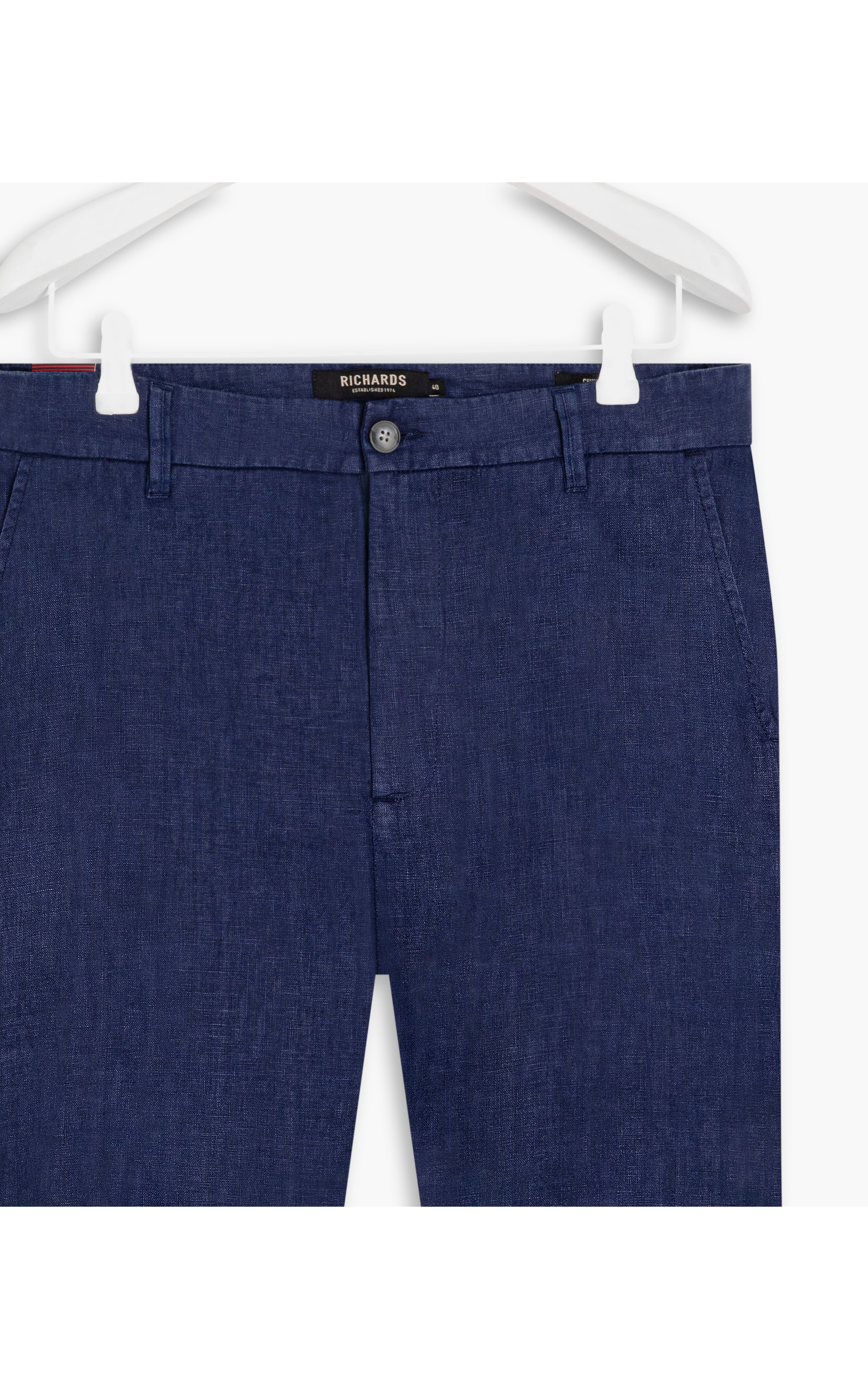Bermuda  Puro Linho Chino Santorini Dark Navy
