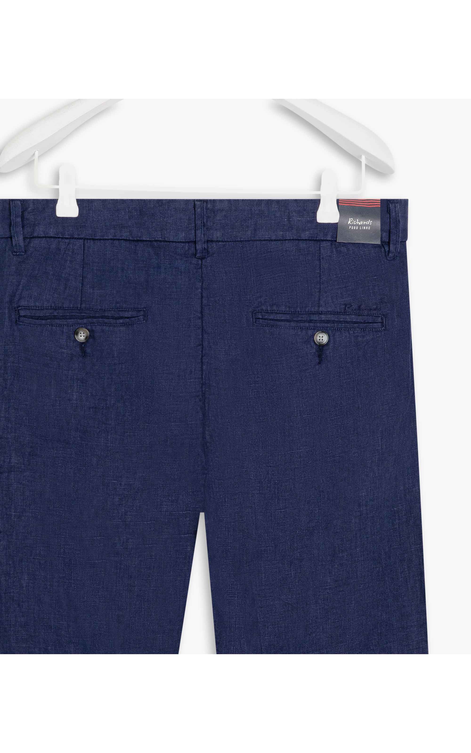 Bermuda  Puro Linho Chino Santorini Dark Navy
