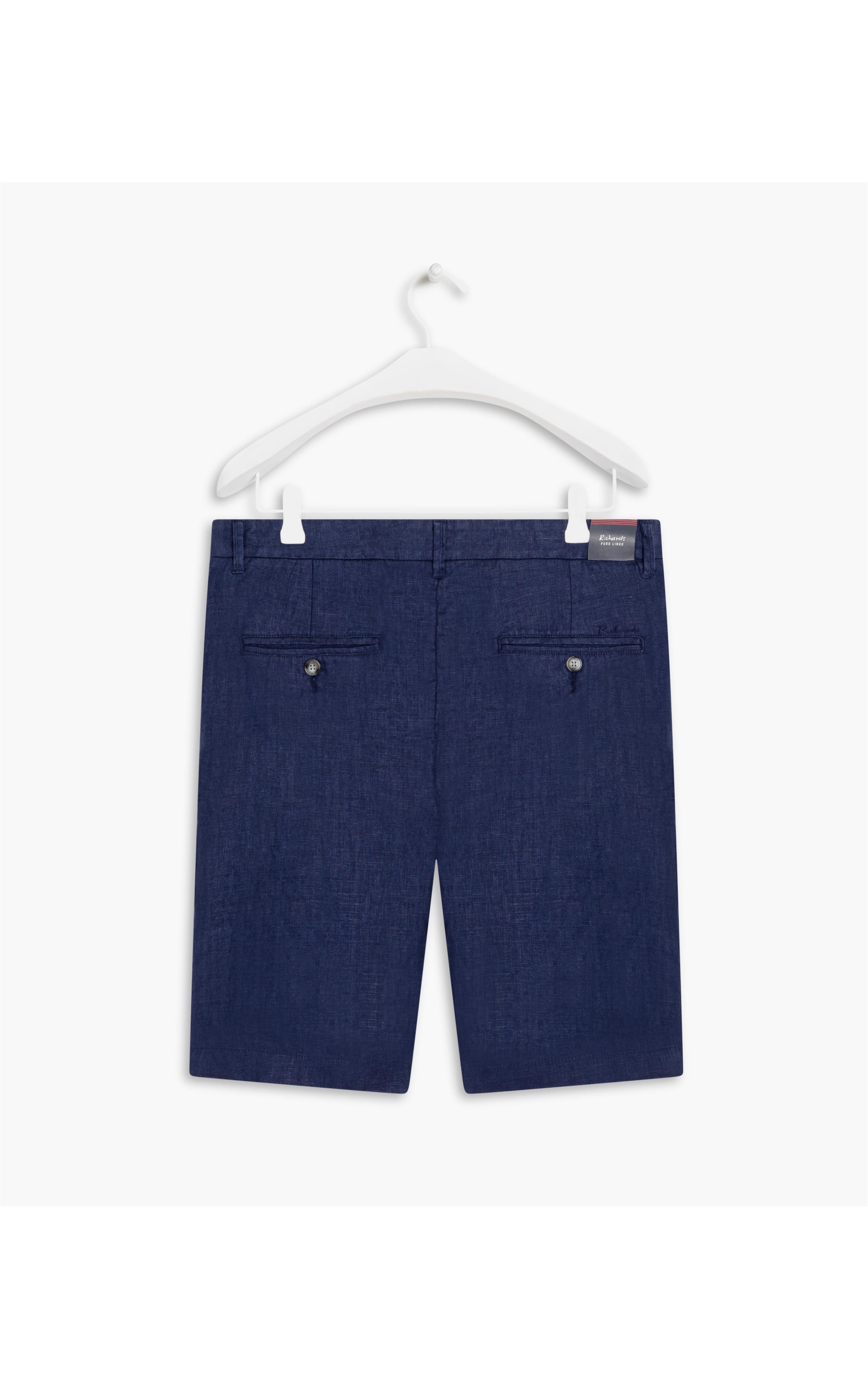 Bermuda  Puro Linho Chino Santorini Dark Navy