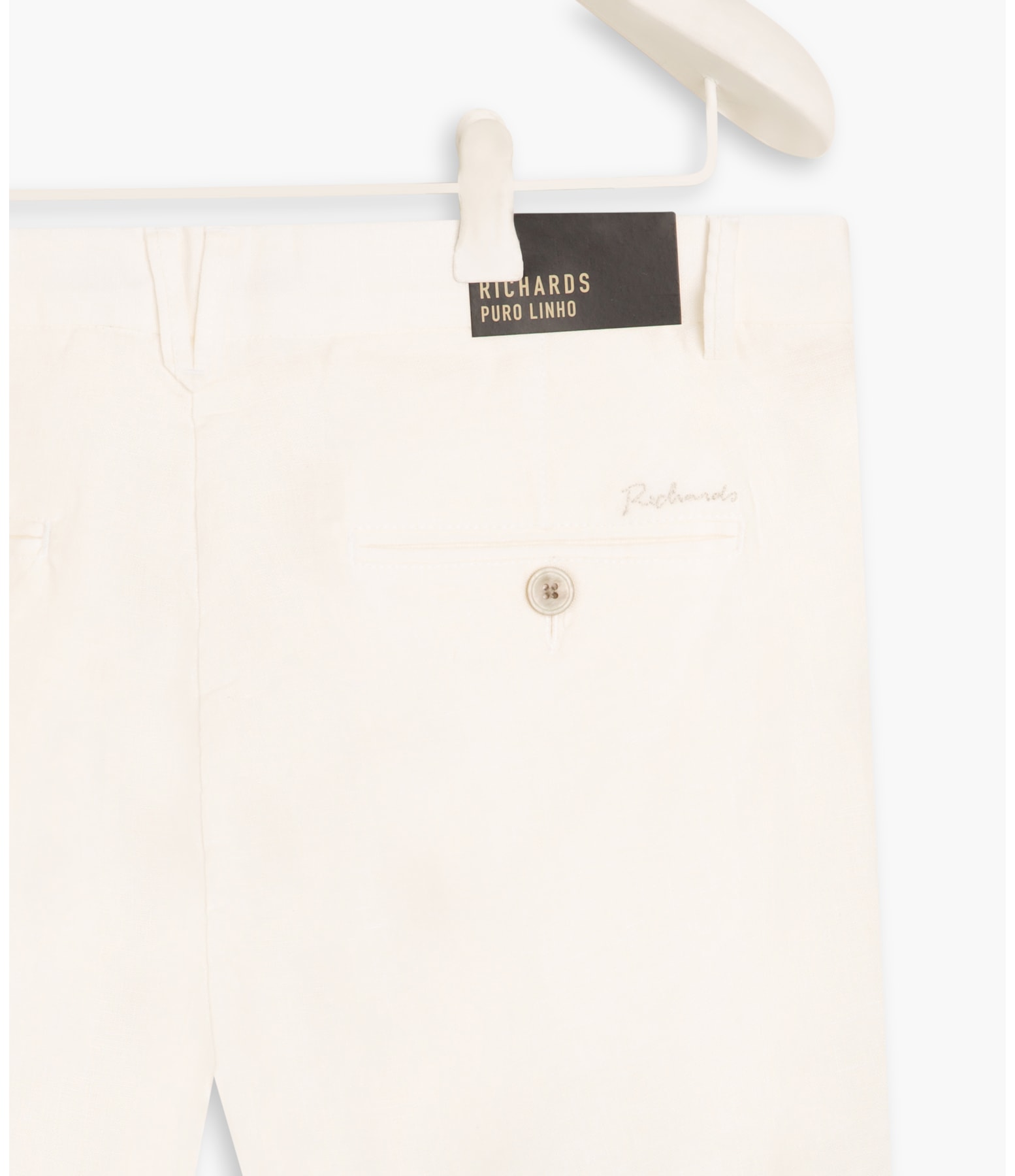 Bermuda  Puro Linho Chino Santorini Off White