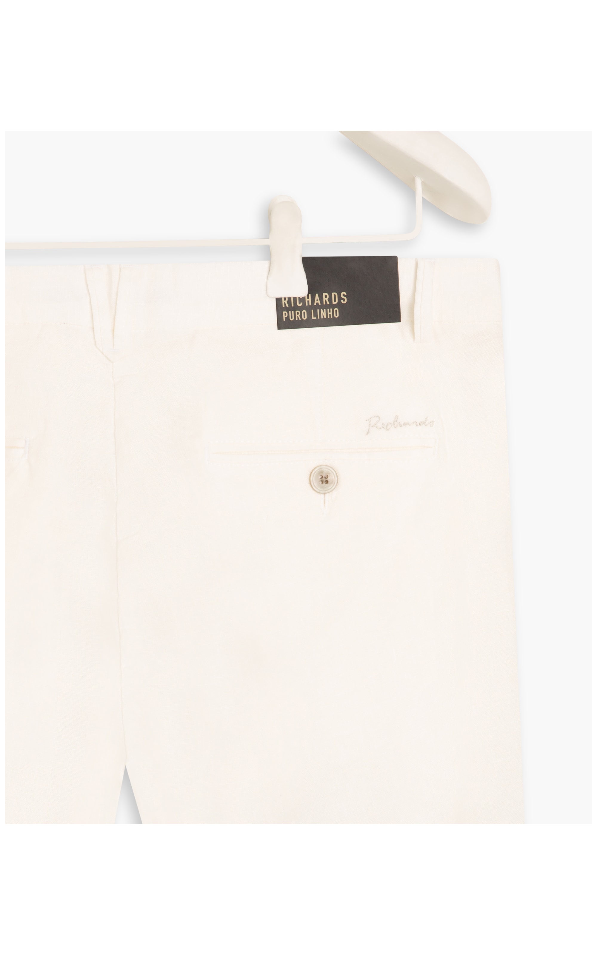 Bermuda  Puro Linho Chino Santorini Off White