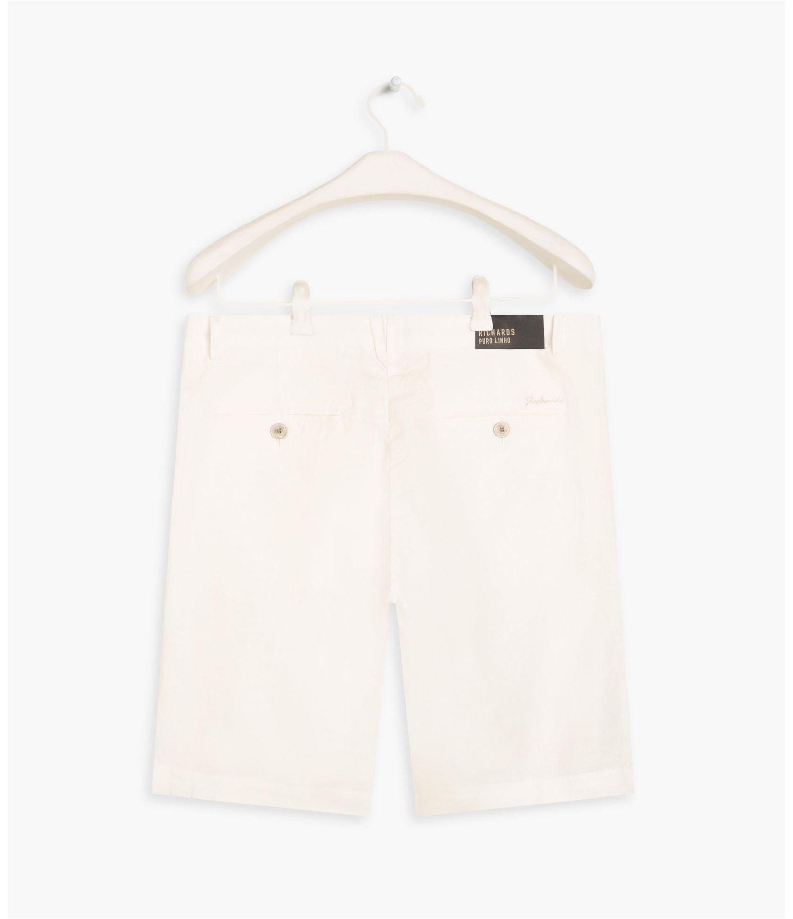 Bermuda  Puro Linho Chino Santorini Off White