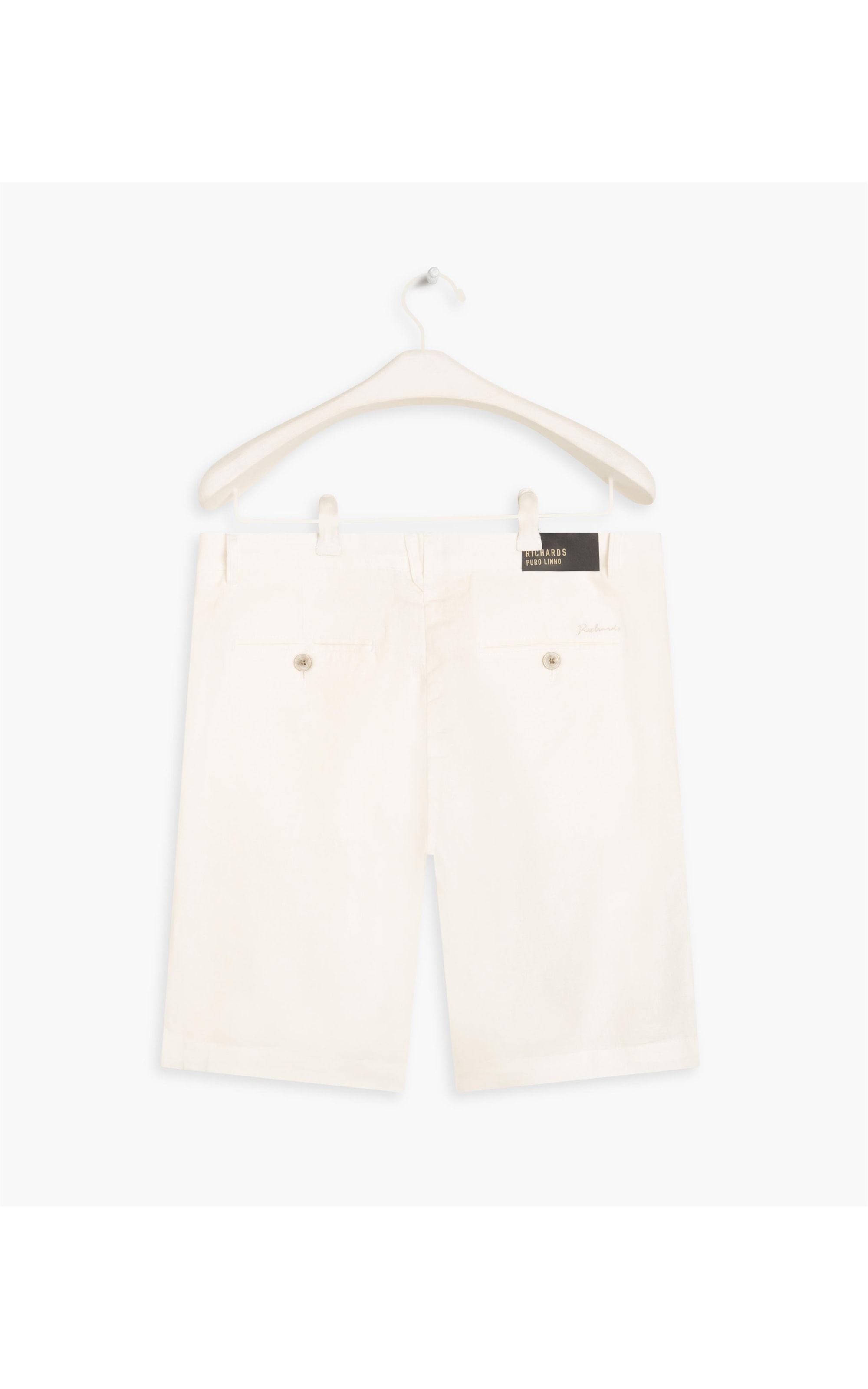 Bermuda  Puro Linho Chino Santorini Off White