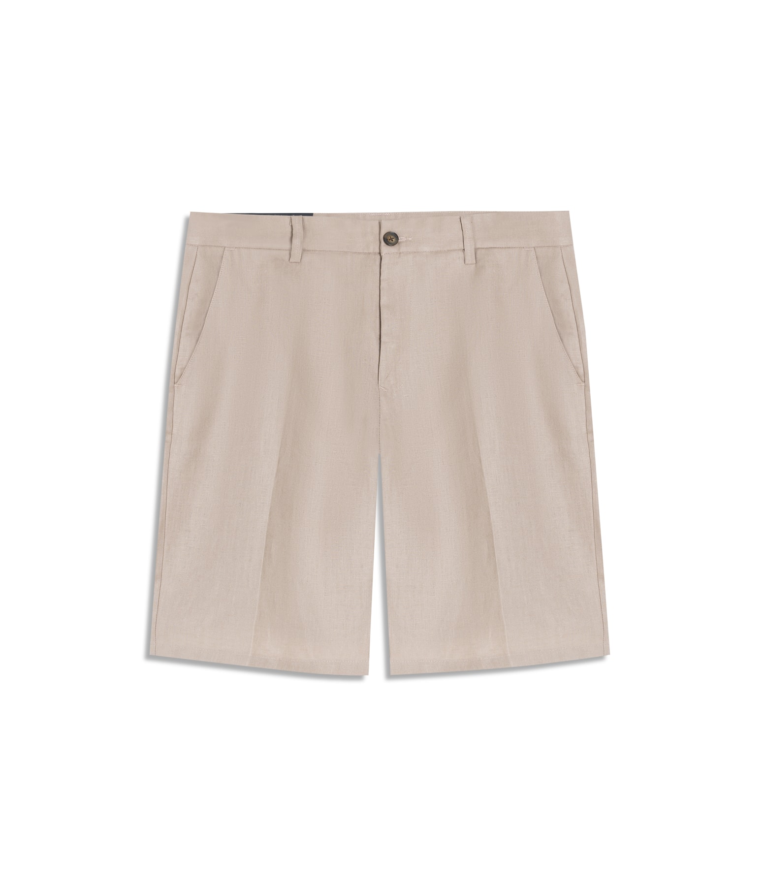 Bermuda  Puro Linho Long  Liso Sandy