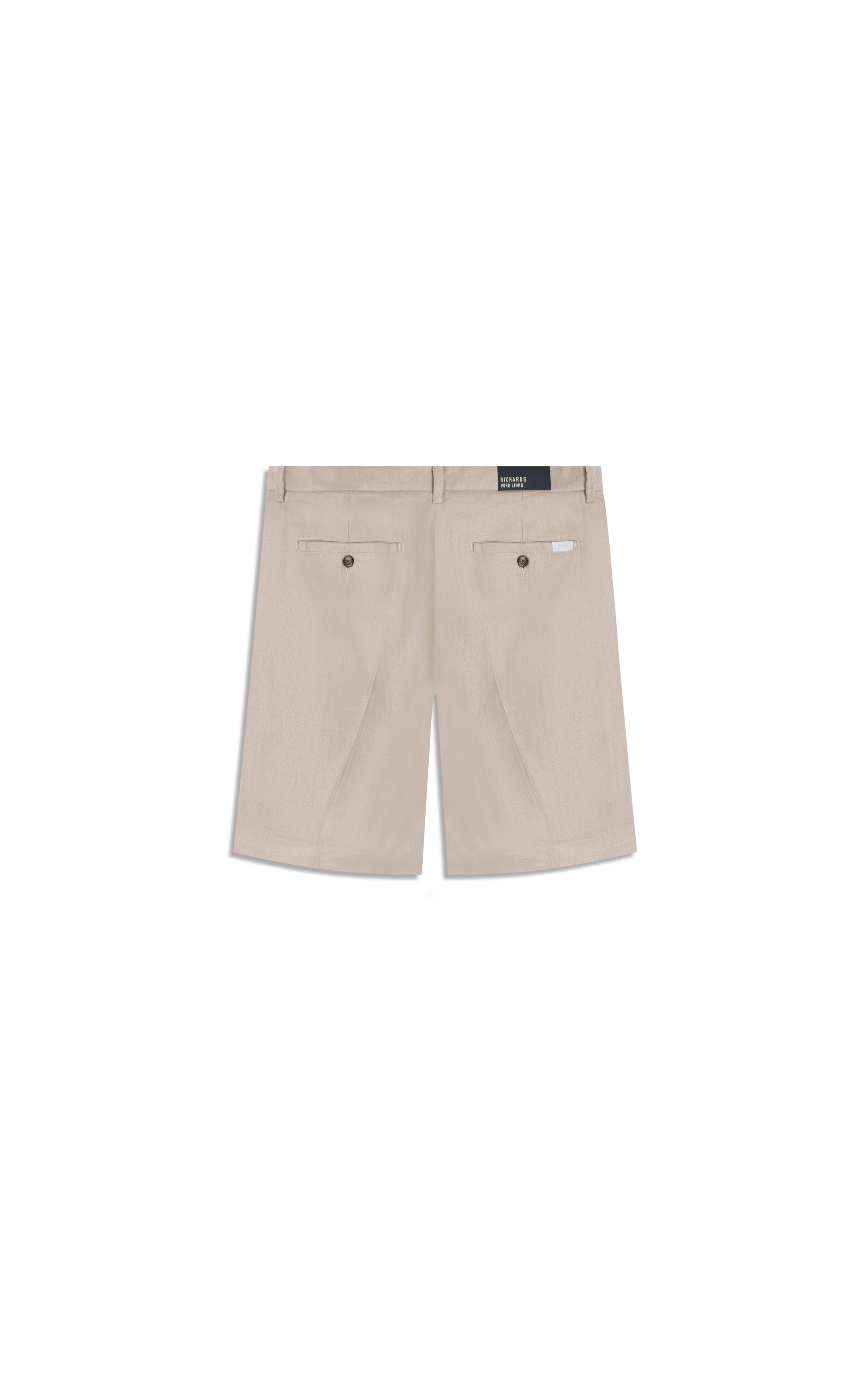 Bermuda  Puro Linho Long  Liso Sandy
