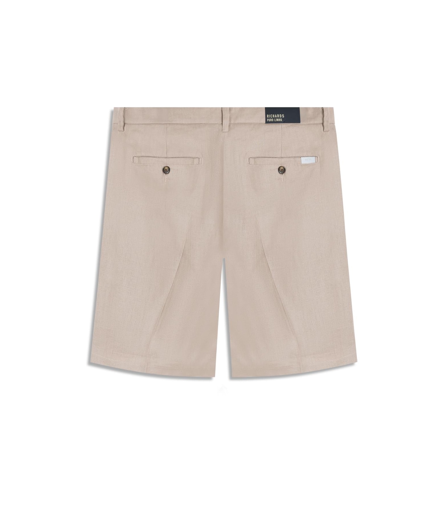 Bermuda  Puro Linho Long  Liso Sandy