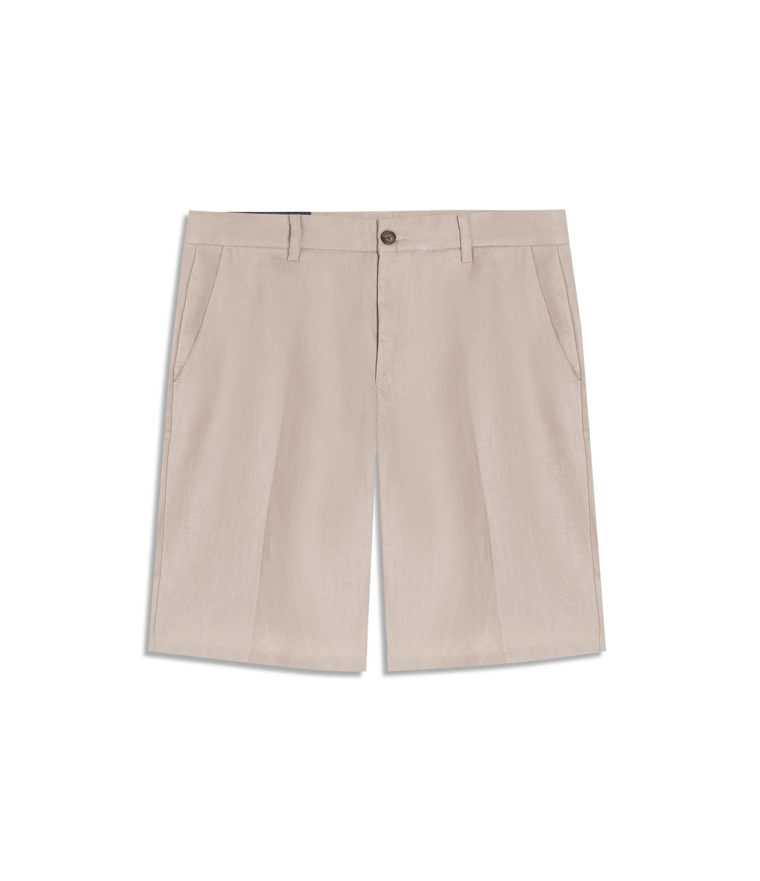 Bermuda  Puro Linho Long  Liso Sandy