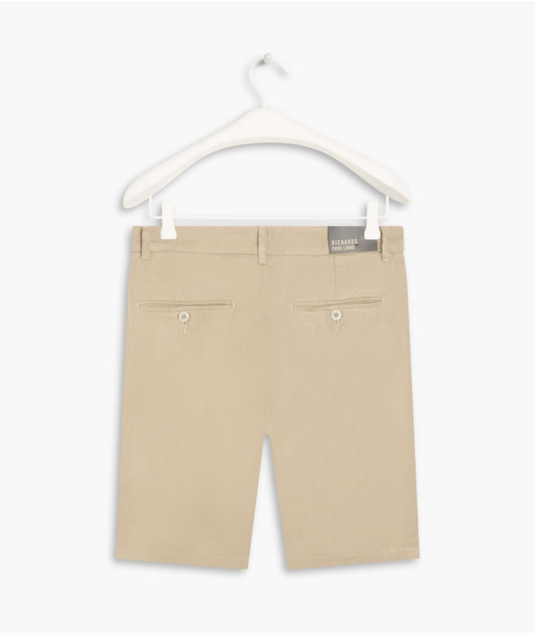 Bermuda Puro Linho Puro Linho  Chino Li Areia