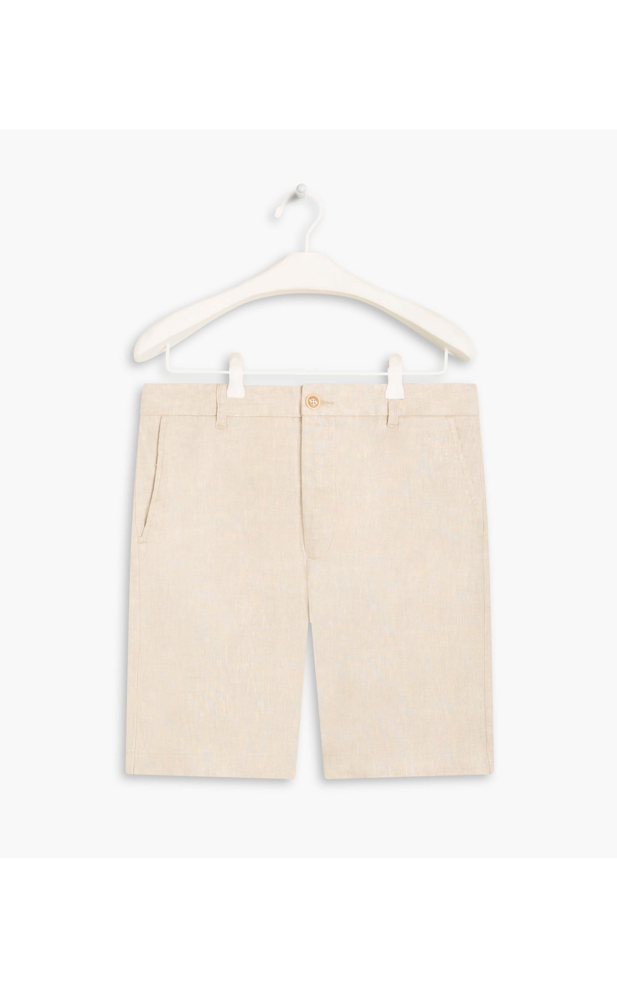 Bermuda Puro Linho Puro Linho Chino Santorini Branco