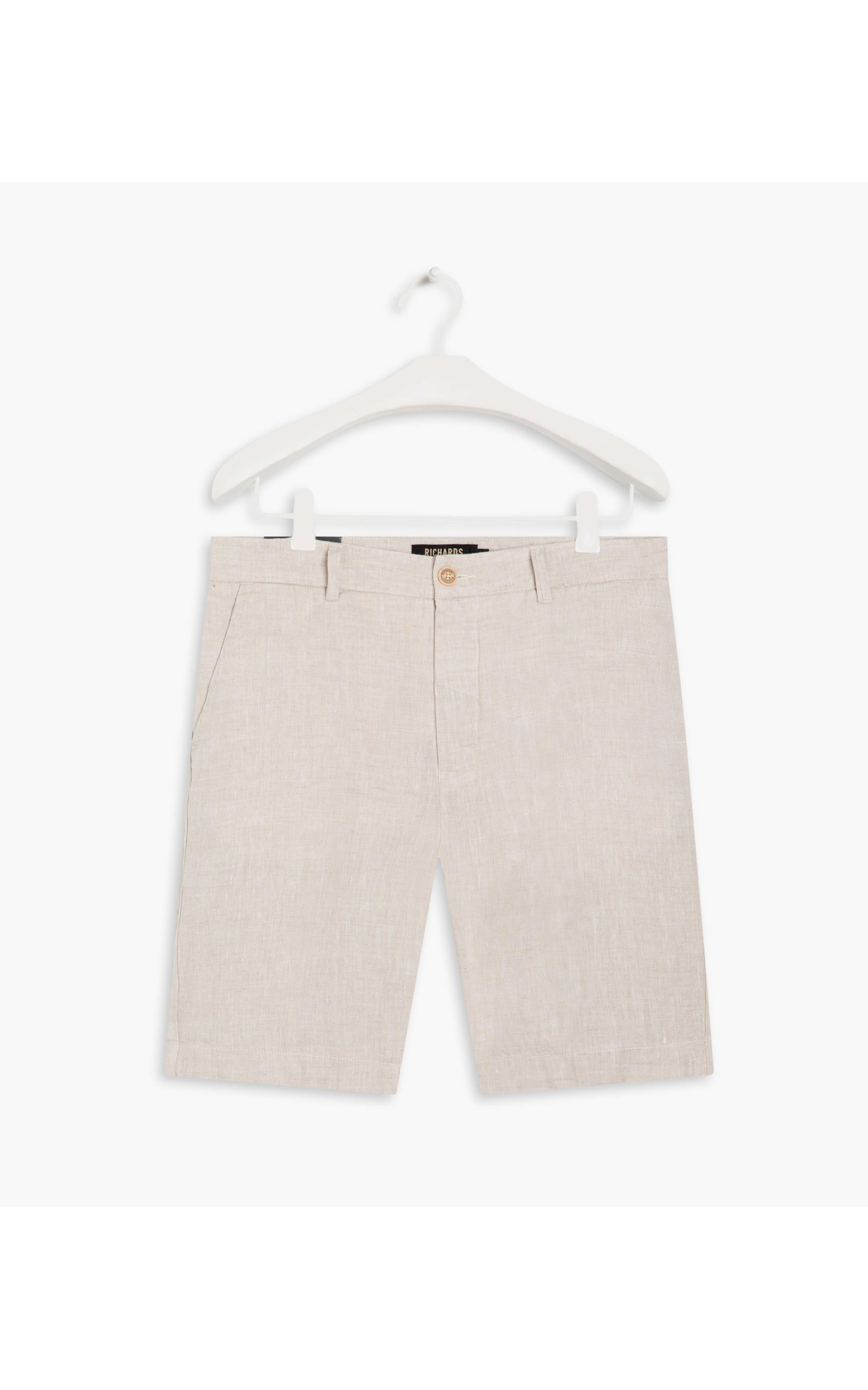 Bermuda Puro Linho Puro Linho Chino Santorini Natural