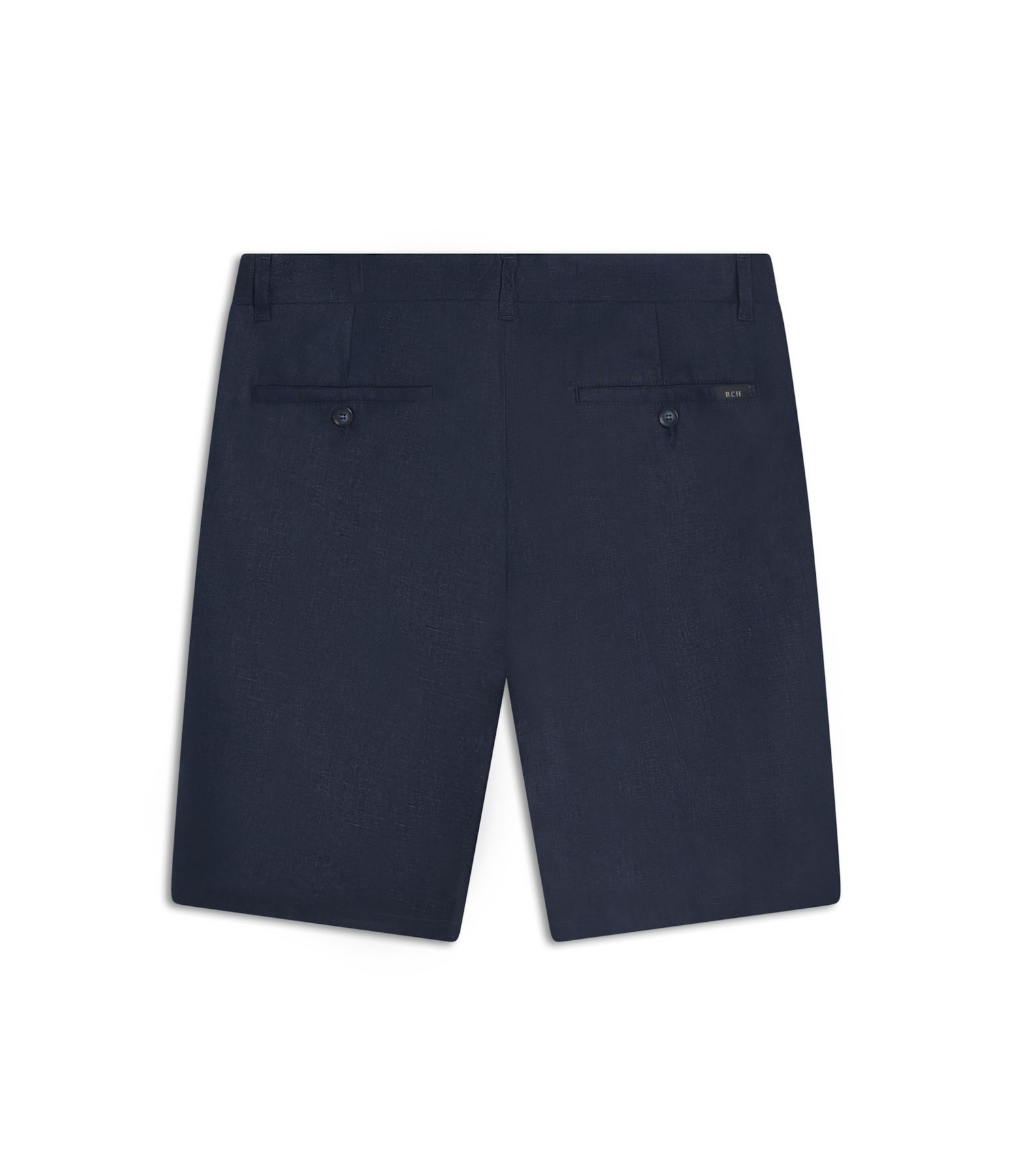 Bermuda Puro Linho Puro Linho Long  Liso Marinho