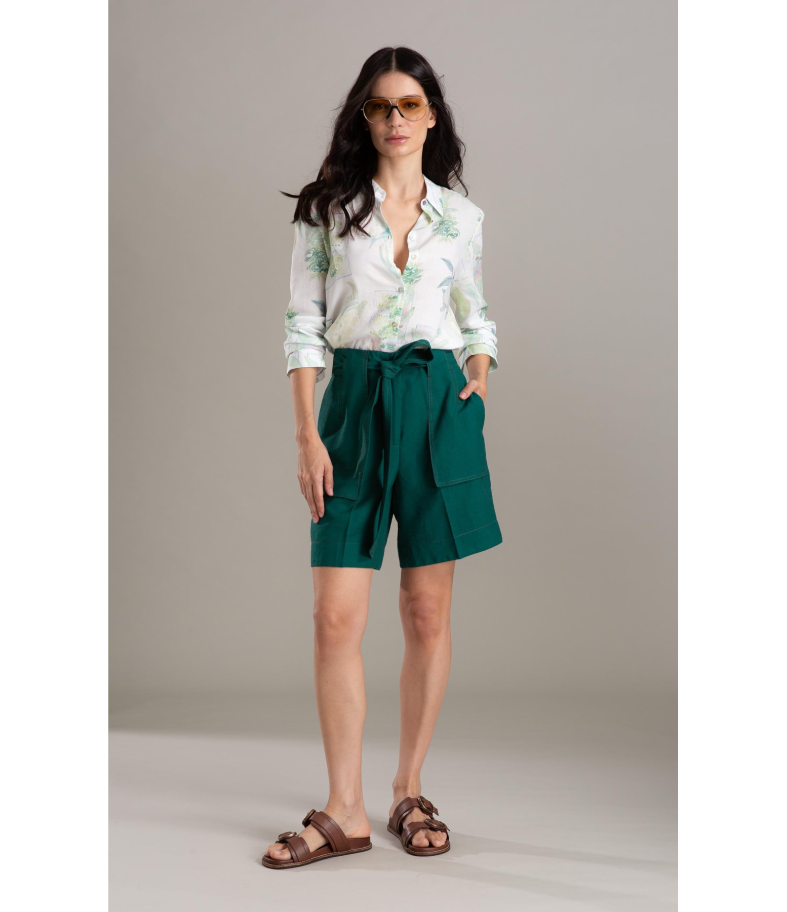 Bermuda Stone Linho Blend Floresta