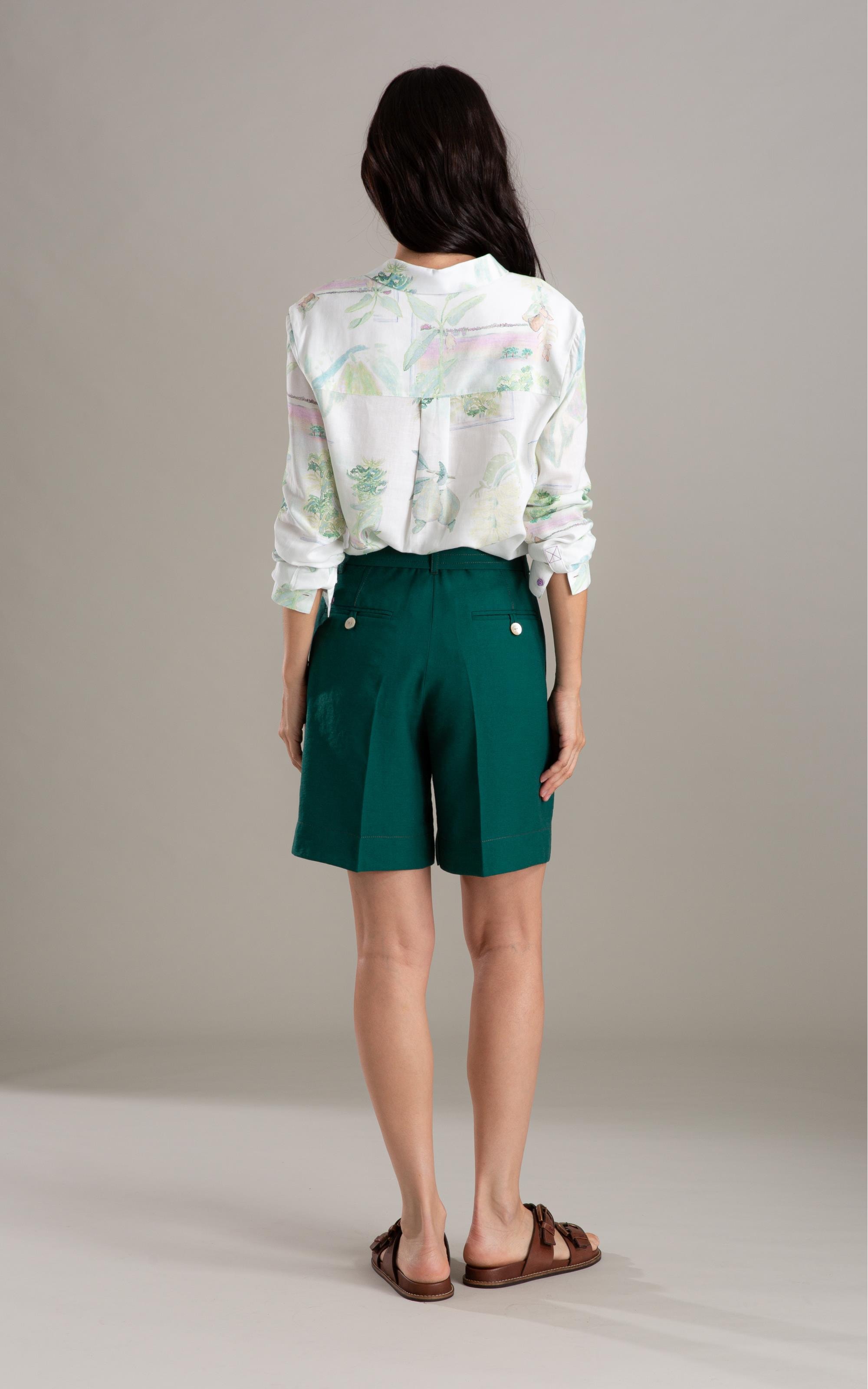 Bermuda Stone Linho Blend Floresta