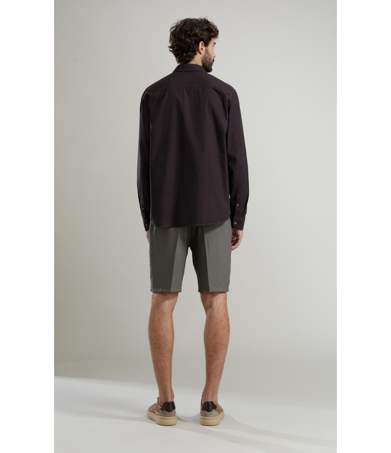 Bermuda Texture Washed Arena Verde Oliva