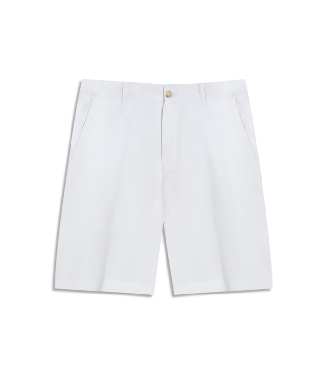Bermuda Trapezio Lb Liso Off White