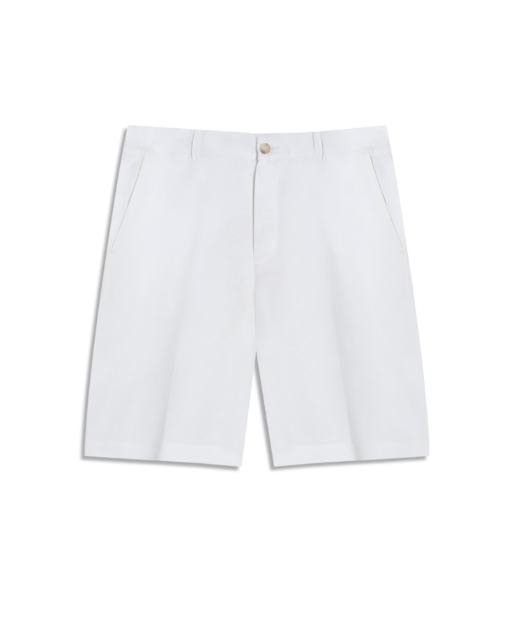Bermuda Trapezio Lb Liso Off White
