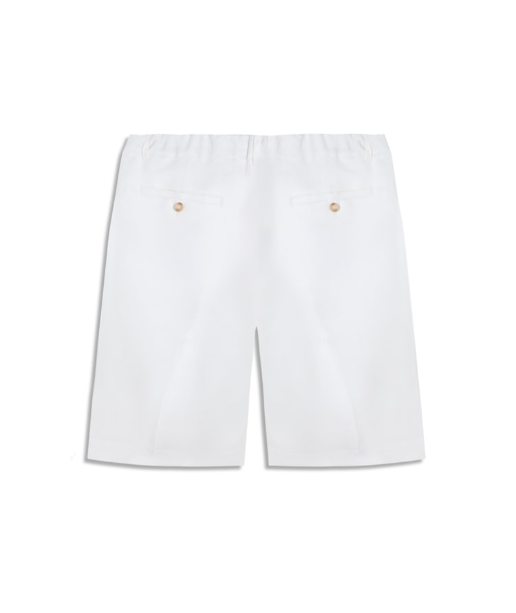 Bermuda Trapezio Lb Liso Off White