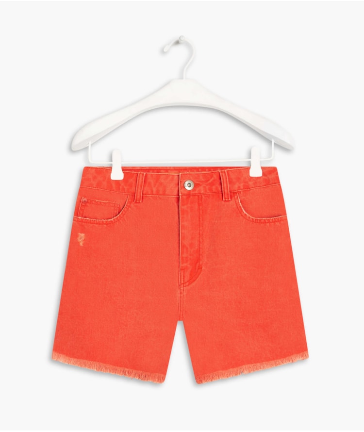 Bermuda Trincado Candy Color Coral