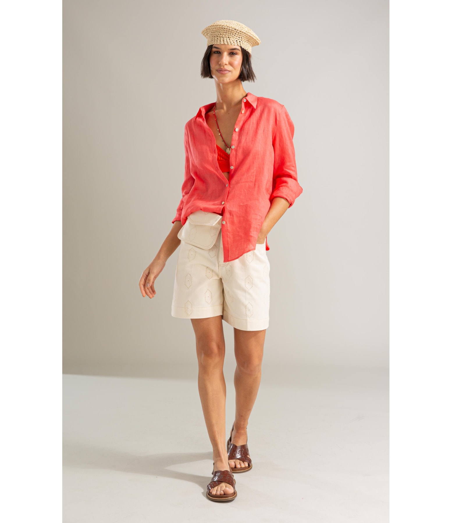 Bermuda Vintage Cotton Natural