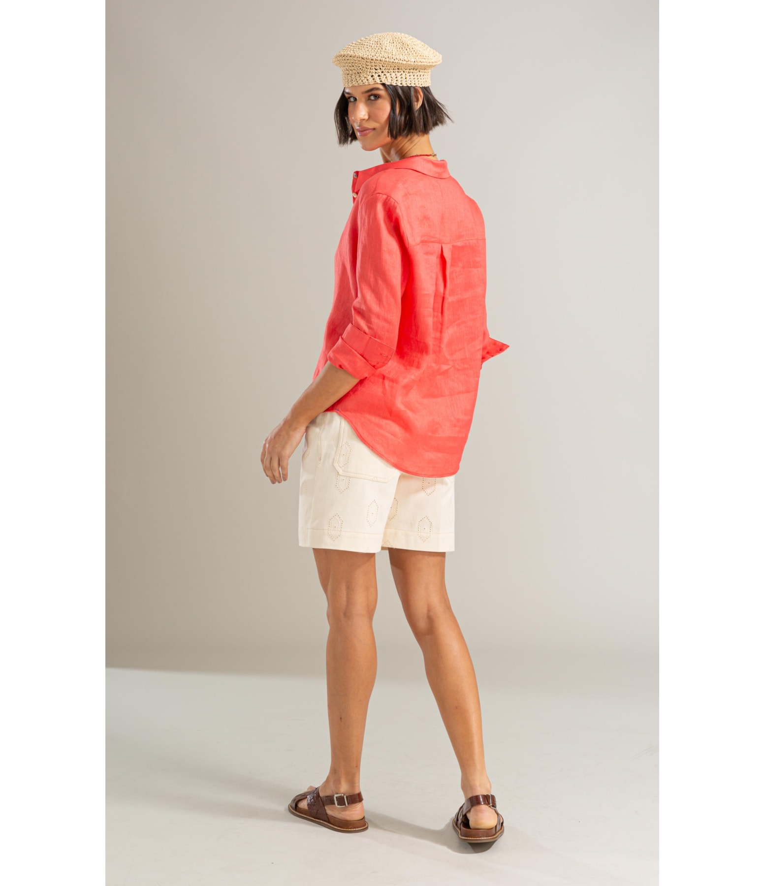 Bermuda Vintage Cotton Natural