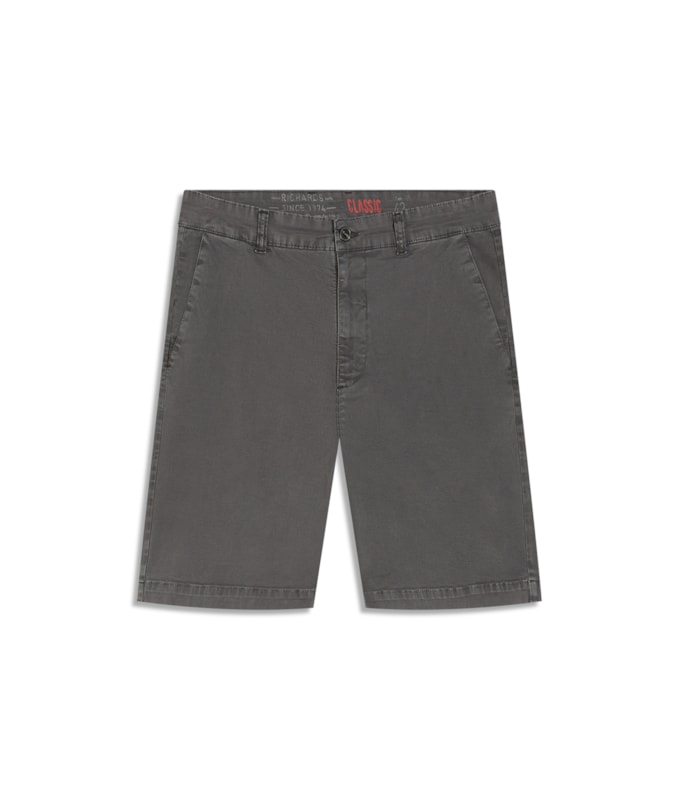 Bermuda Vmp Classic Det Cadarco Cinza Medio