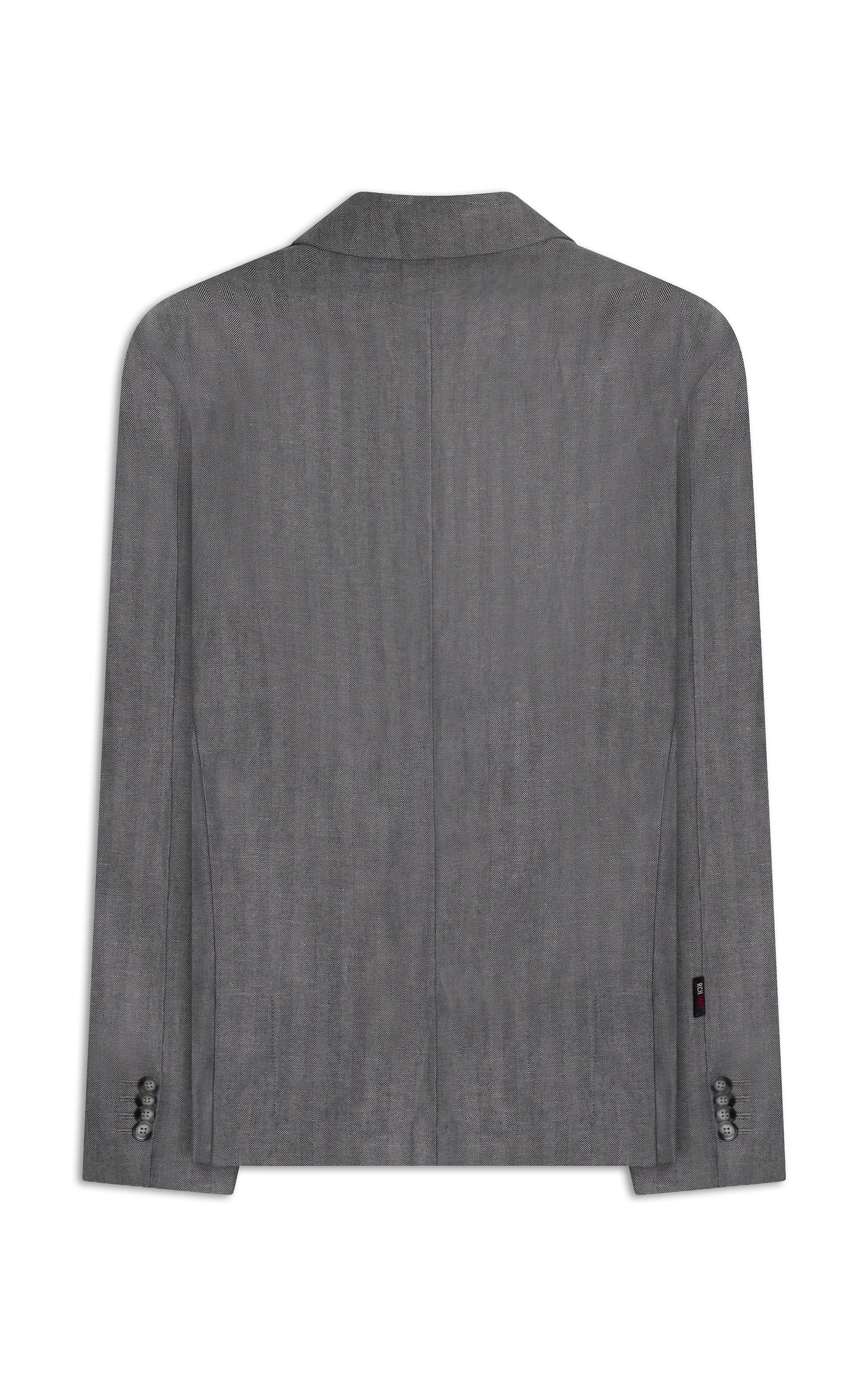 Blazer Linho  Chevil Ft Chumbo Mescla