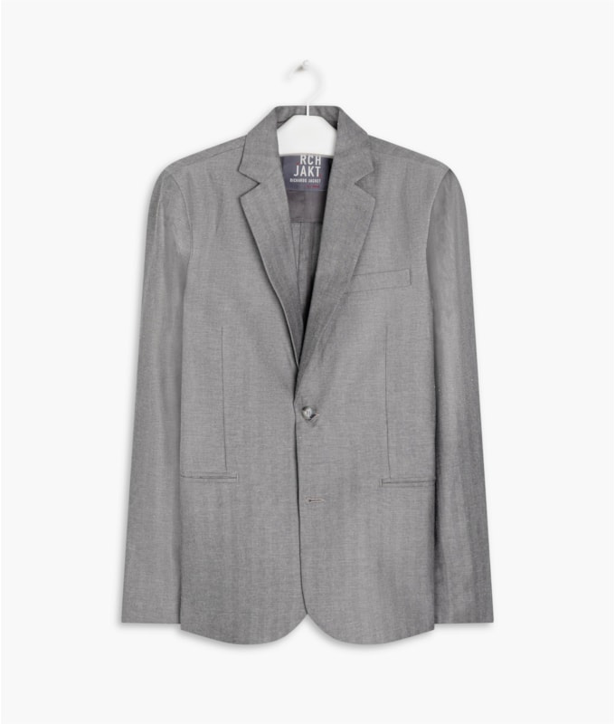 Blazer Linho  Chevil Ft Chumbo Mescla