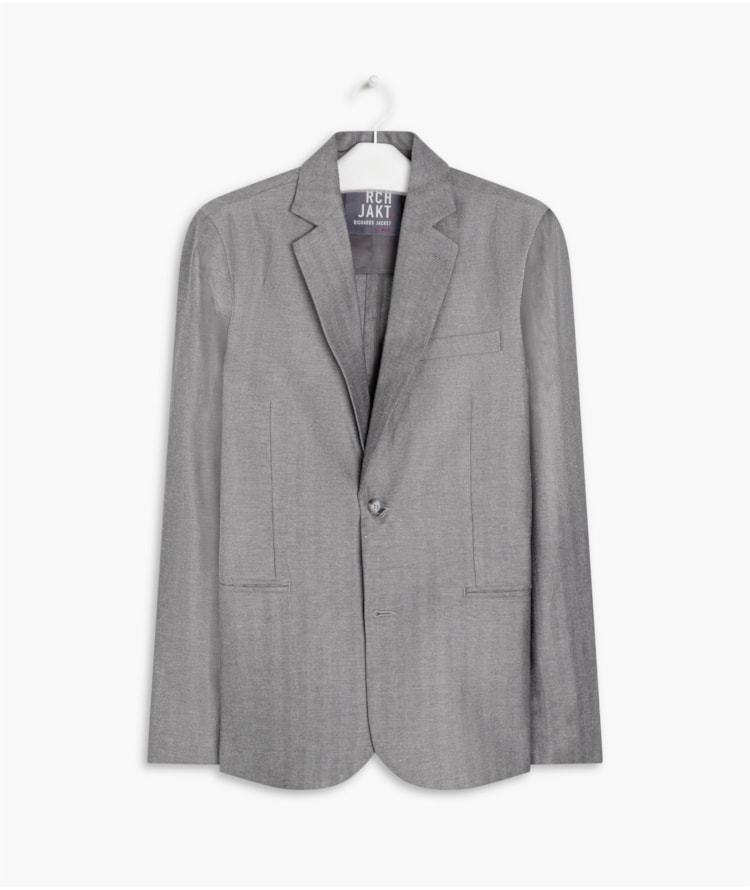 Blazer Linho  Chevil Ft Chumbo Mescla