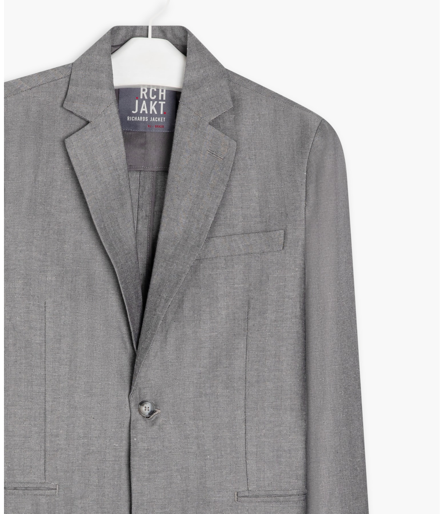 Blazer Linho  Chevil Ft Chumbo Mescla
