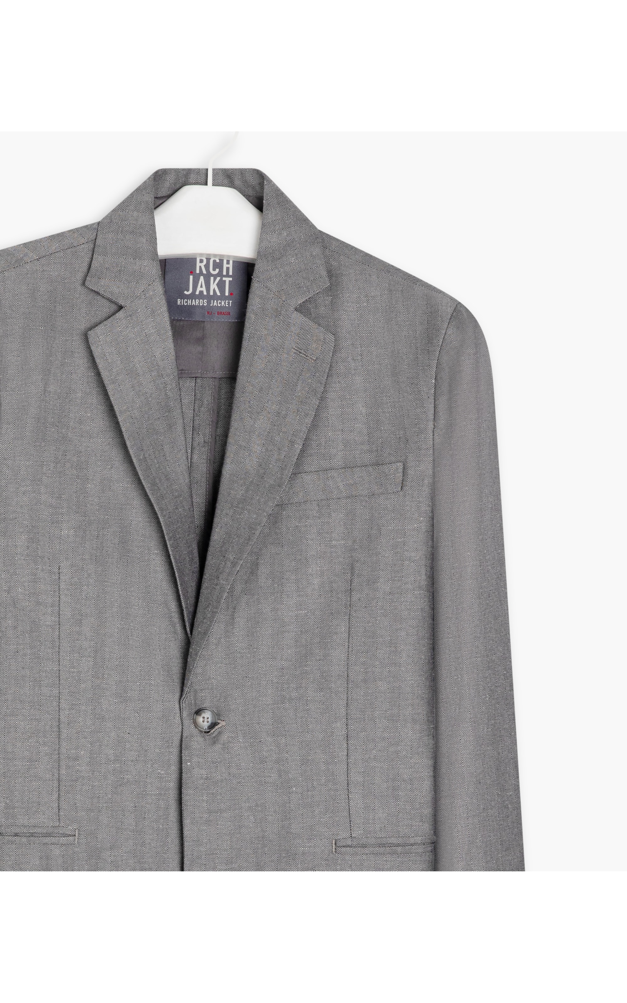 Blazer Linho  Chevil Ft Chumbo Mescla